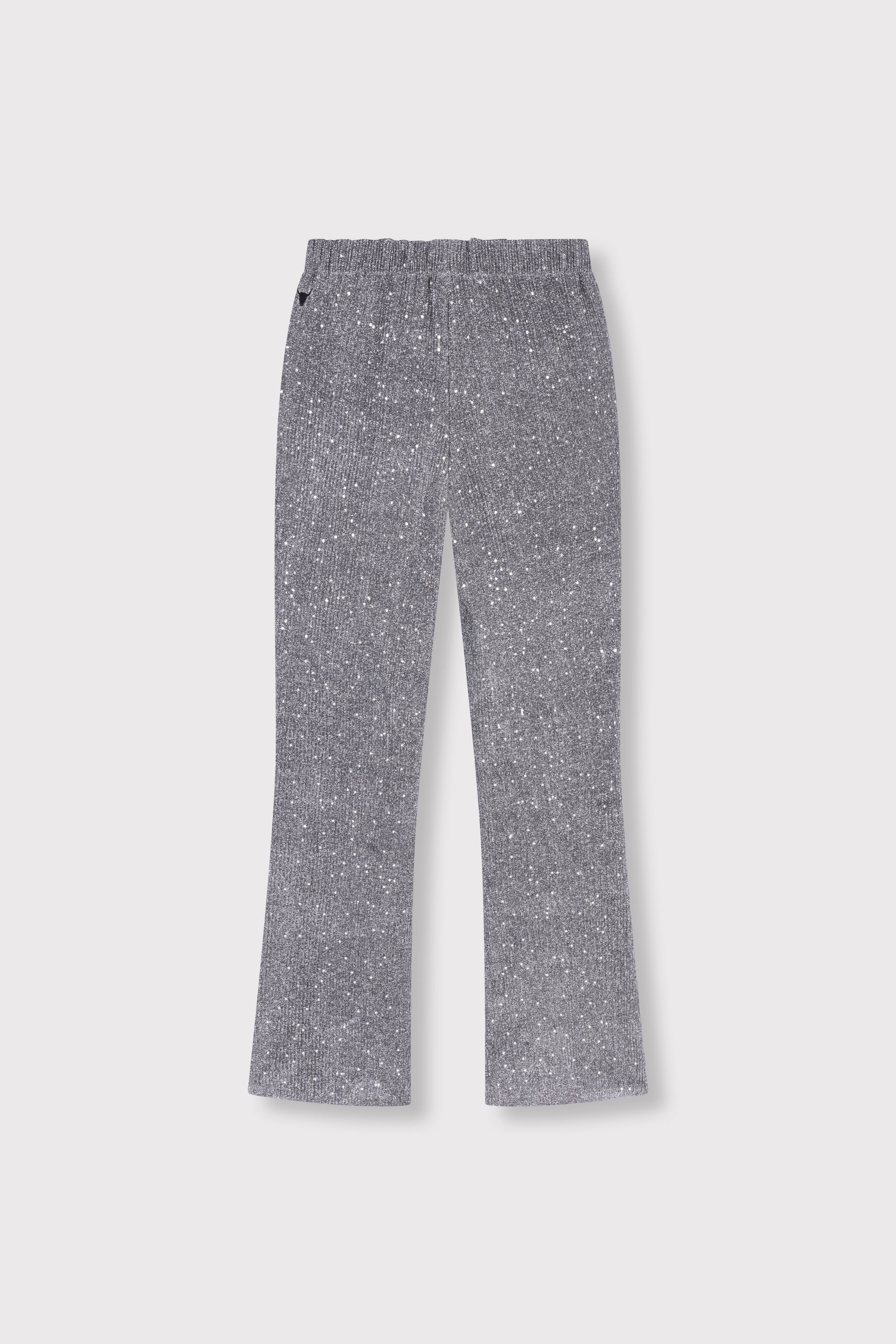 Sequin crinkle pants