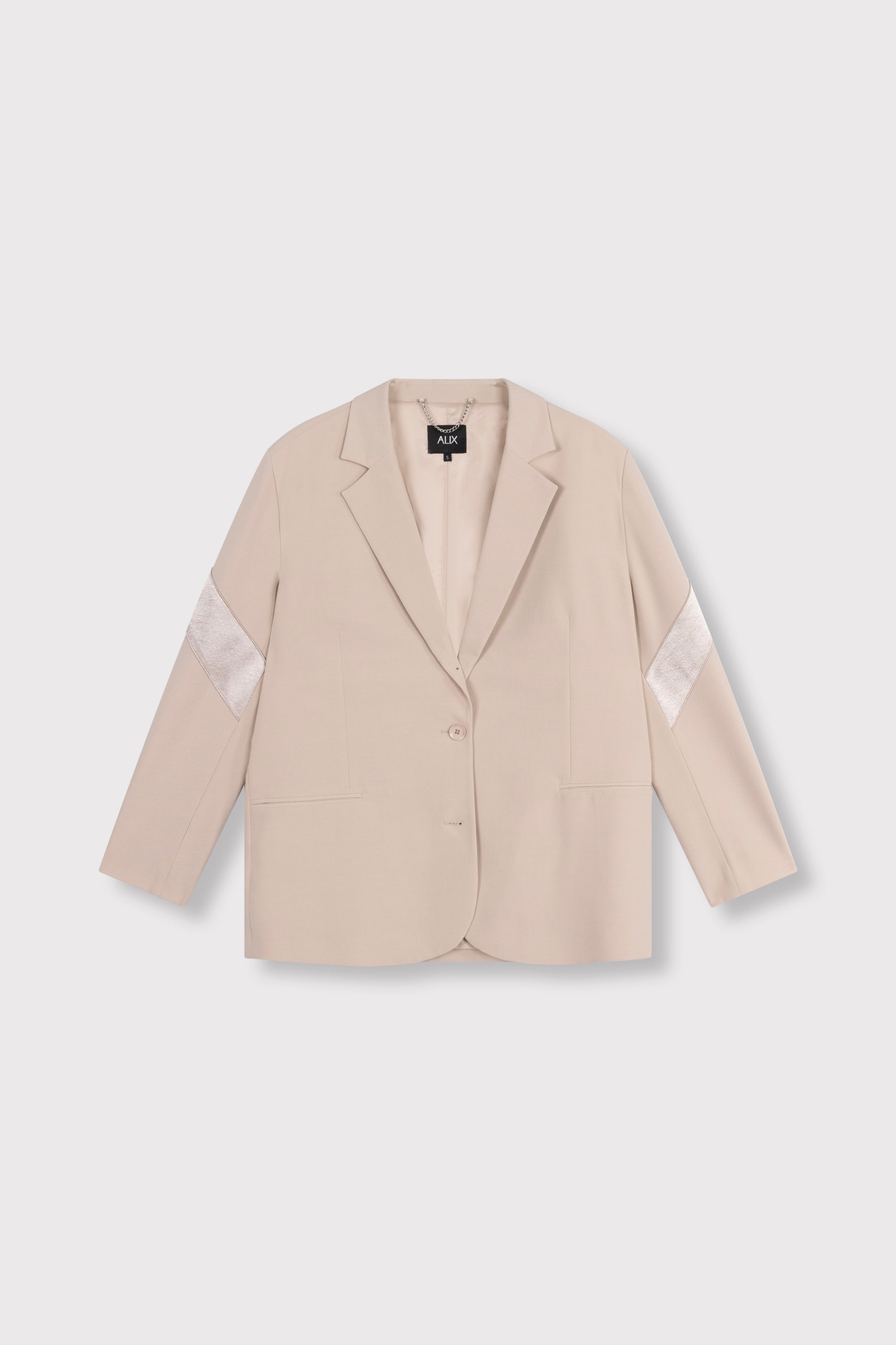 Shiny panel blazer | sand