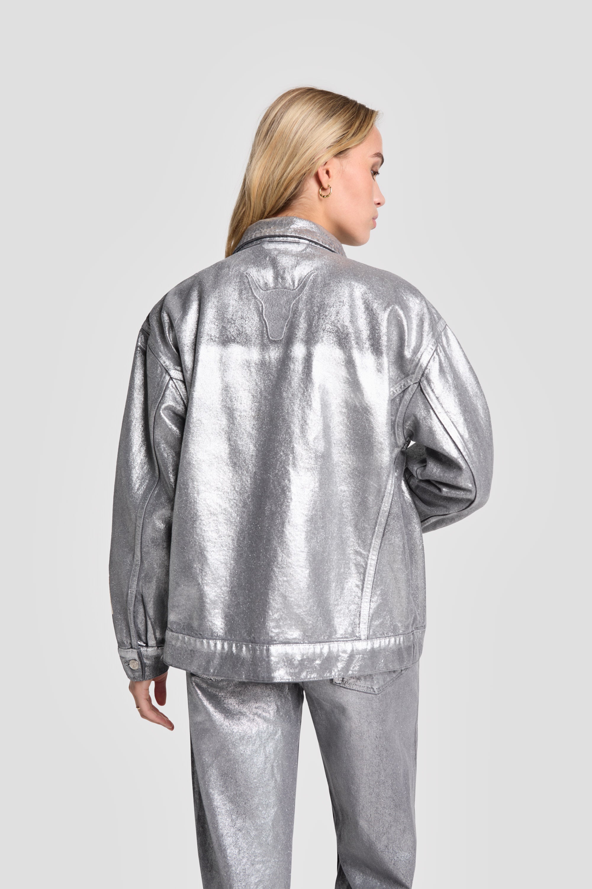 Silver denim jacket
