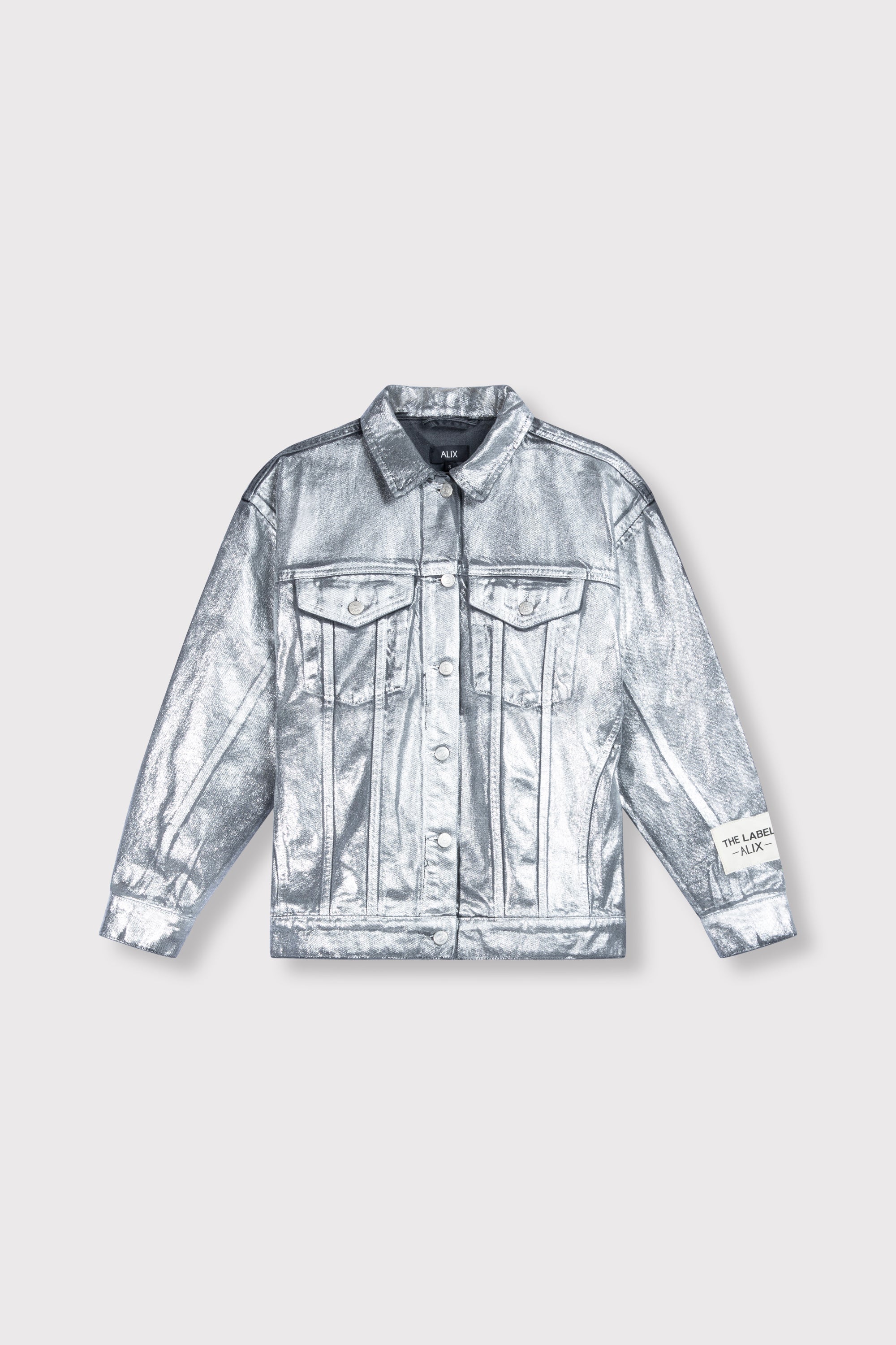 Silver denim jacket