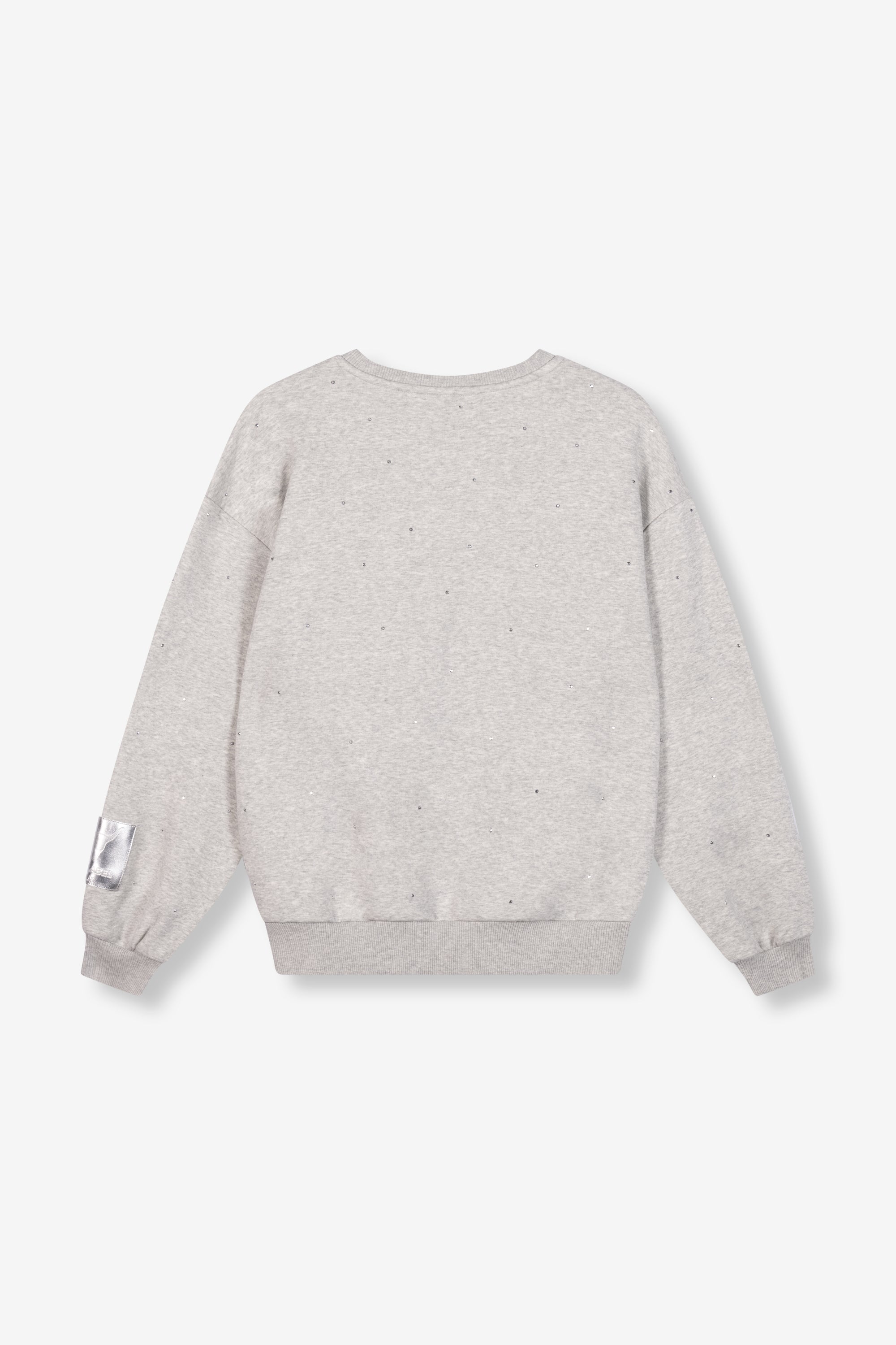 Sweater with studs | soft grey melange