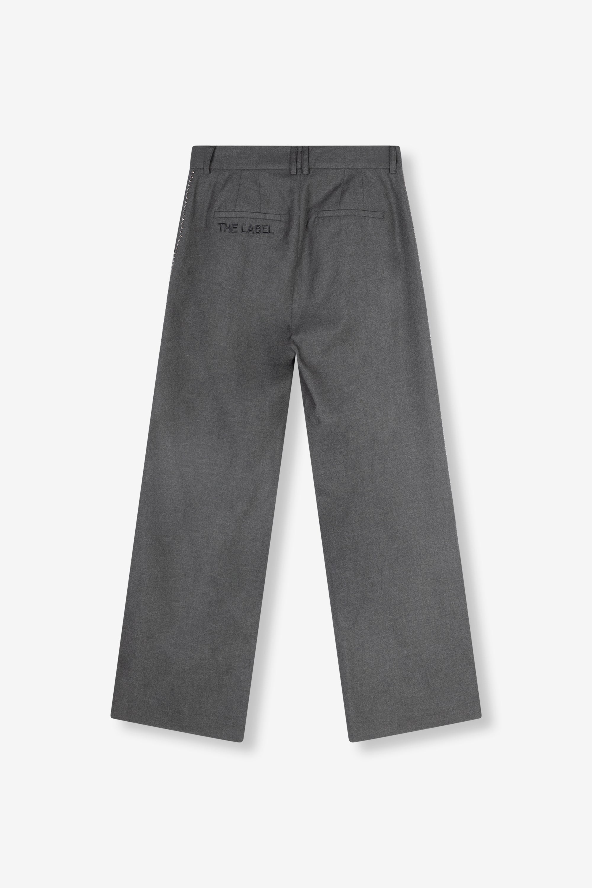 Wide leg pants studs | dark grey