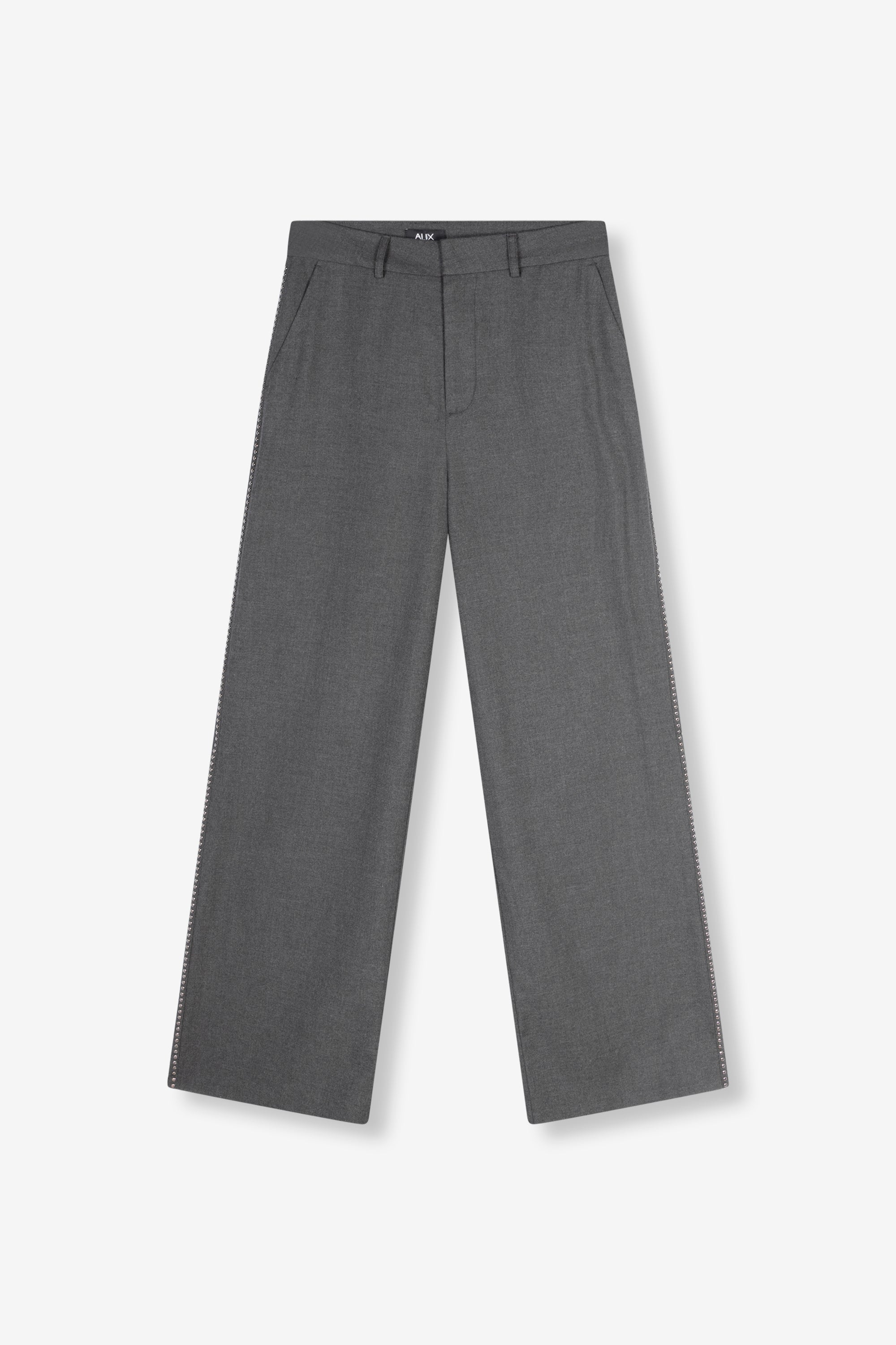 Wide leg pants studs | dark grey