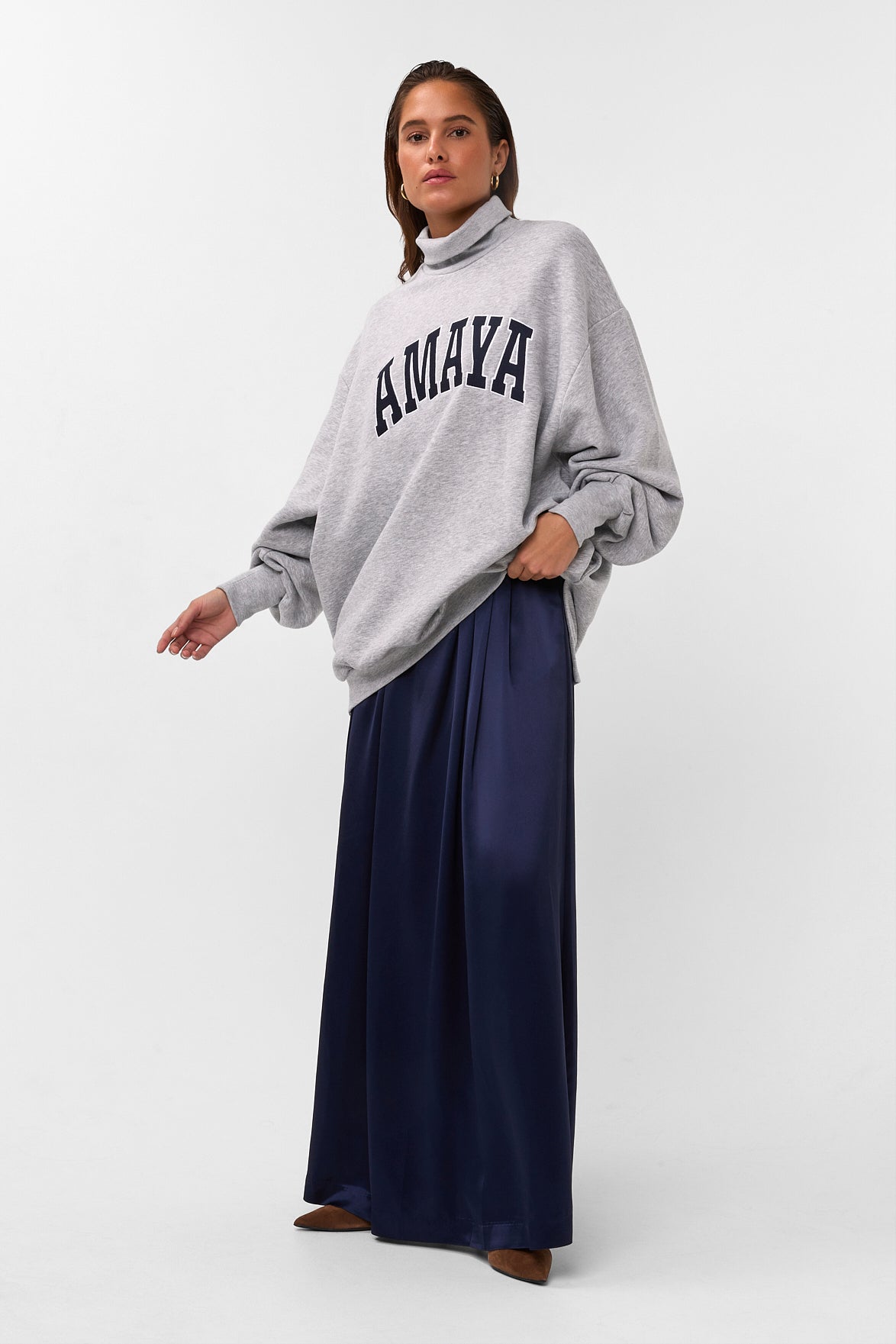 Amaya sweater | grey/blue