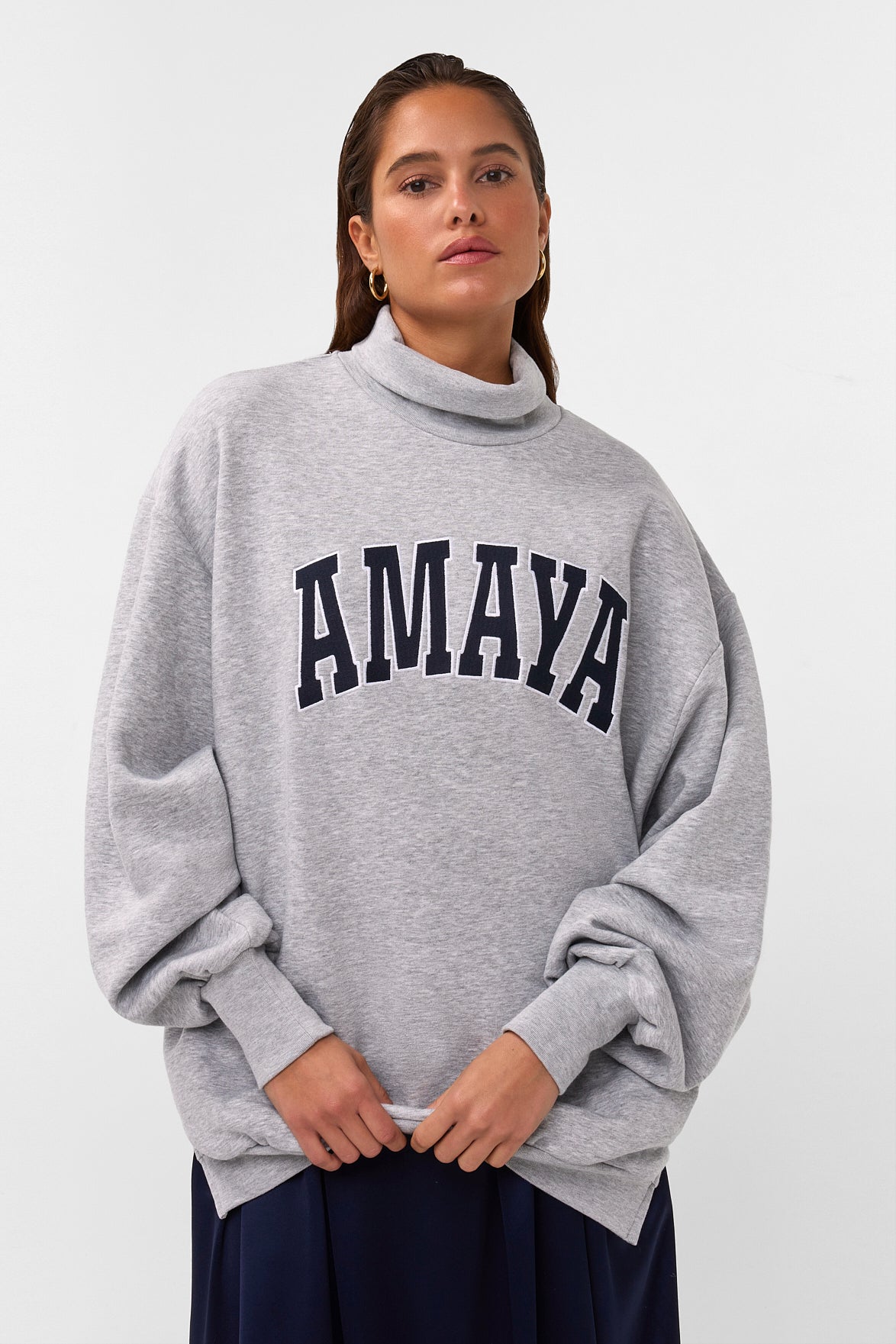 Amaya sweater | grey/blue