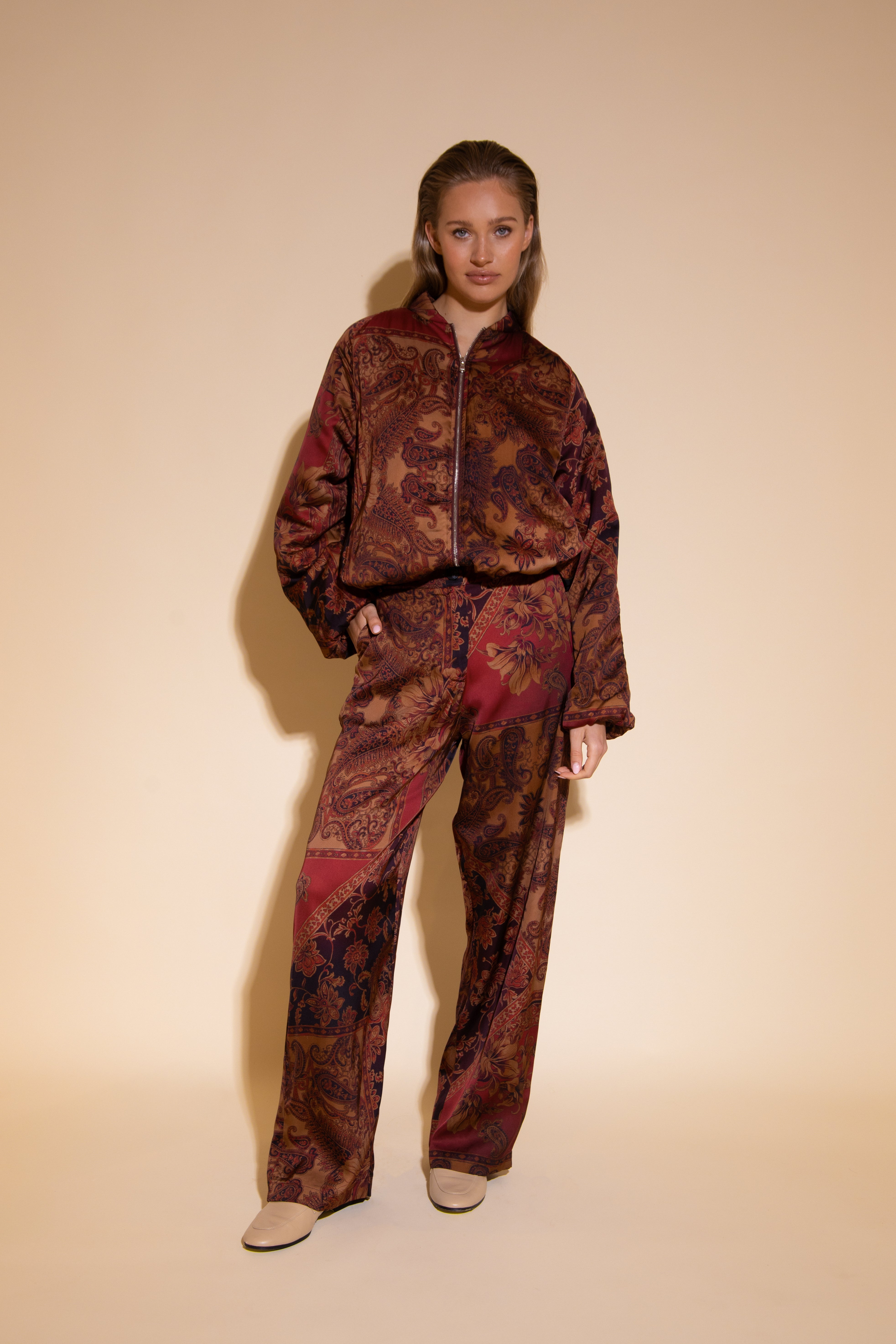 Anne pants | multi print paisley