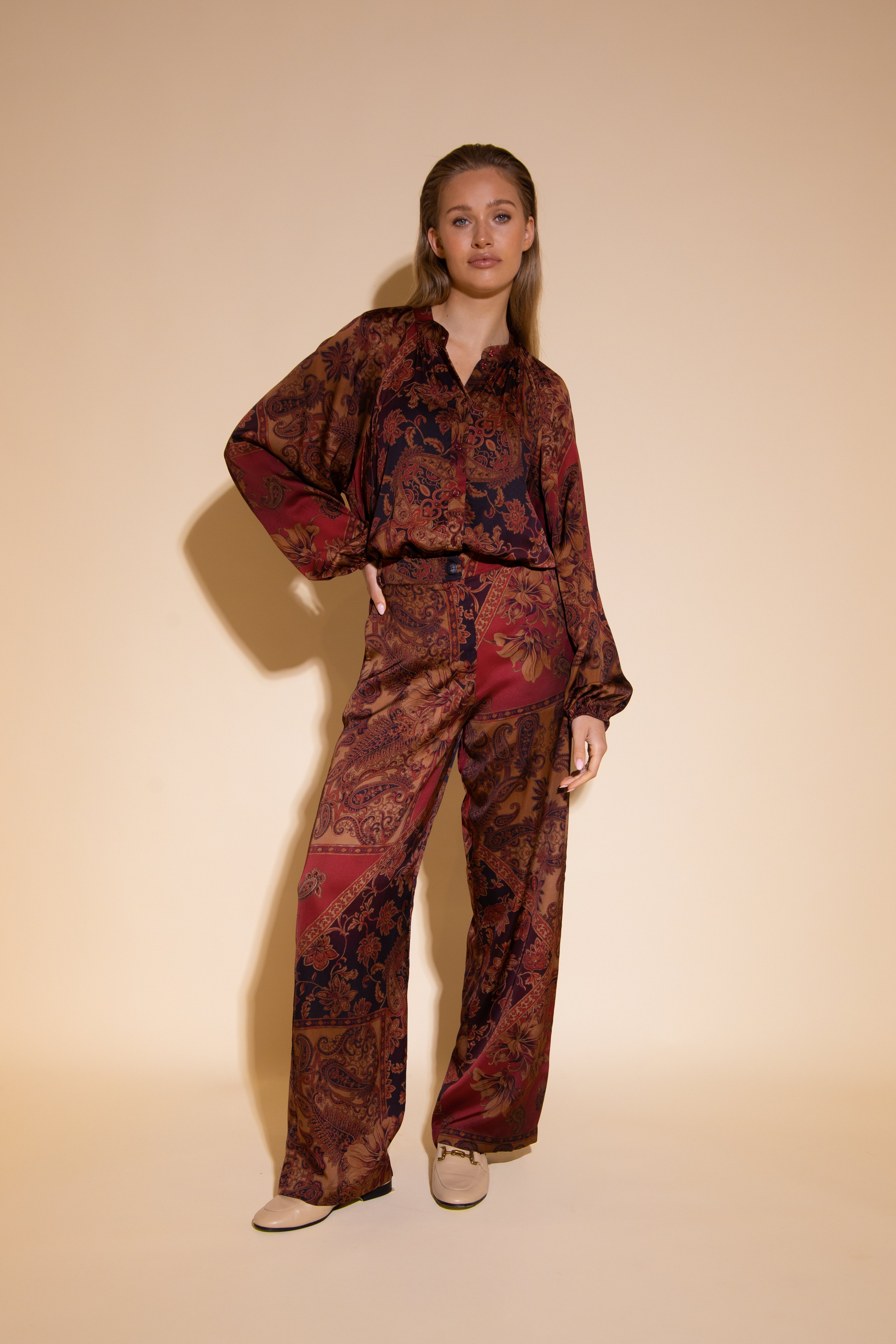 Anne pants | multi print paisley