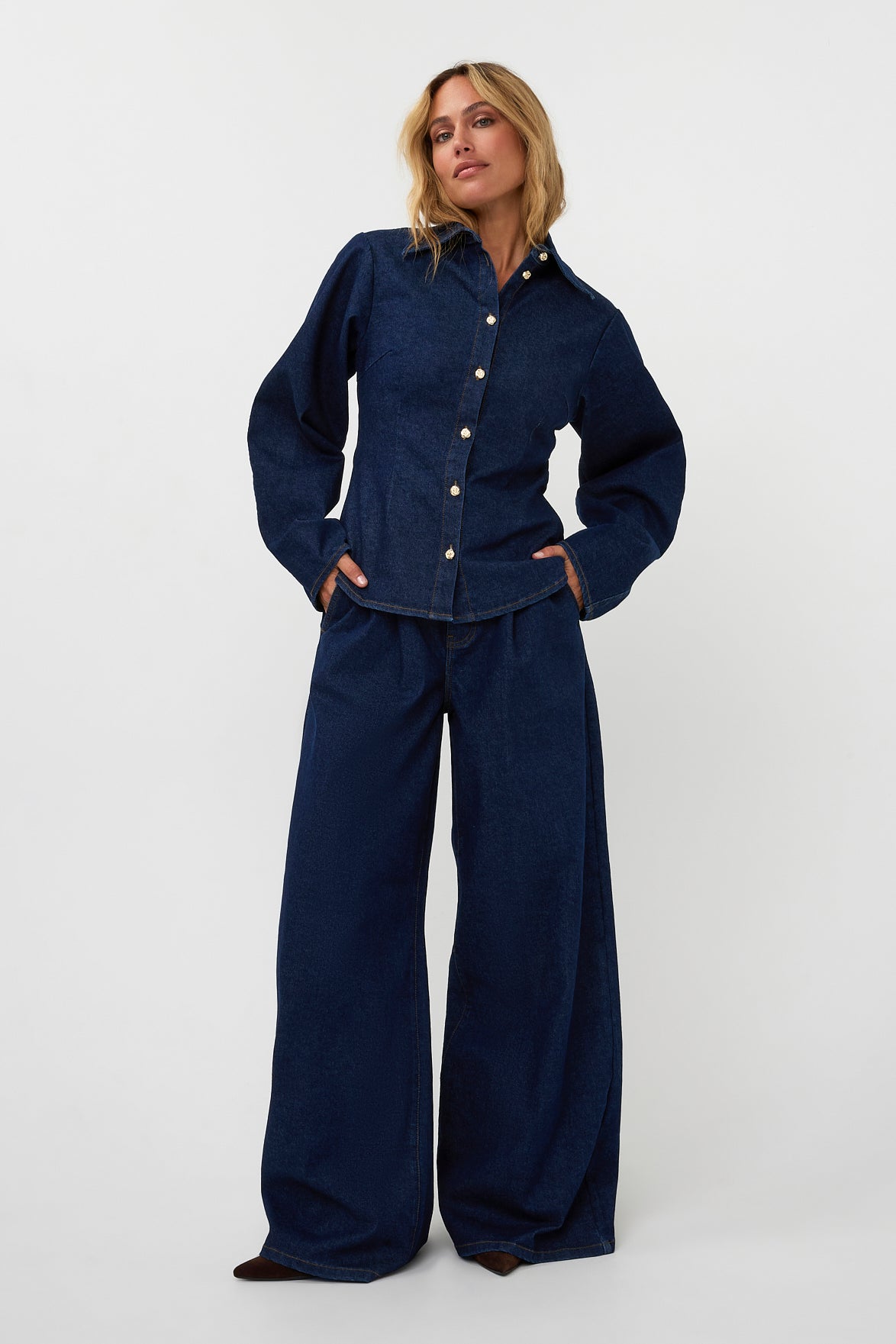 Aria denim pants | blue