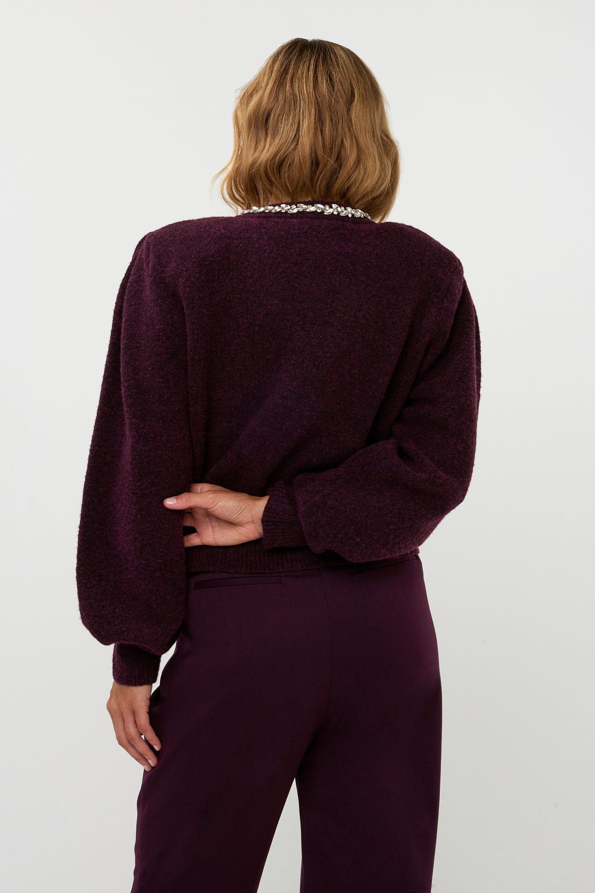 Sia knitwear | aubergine