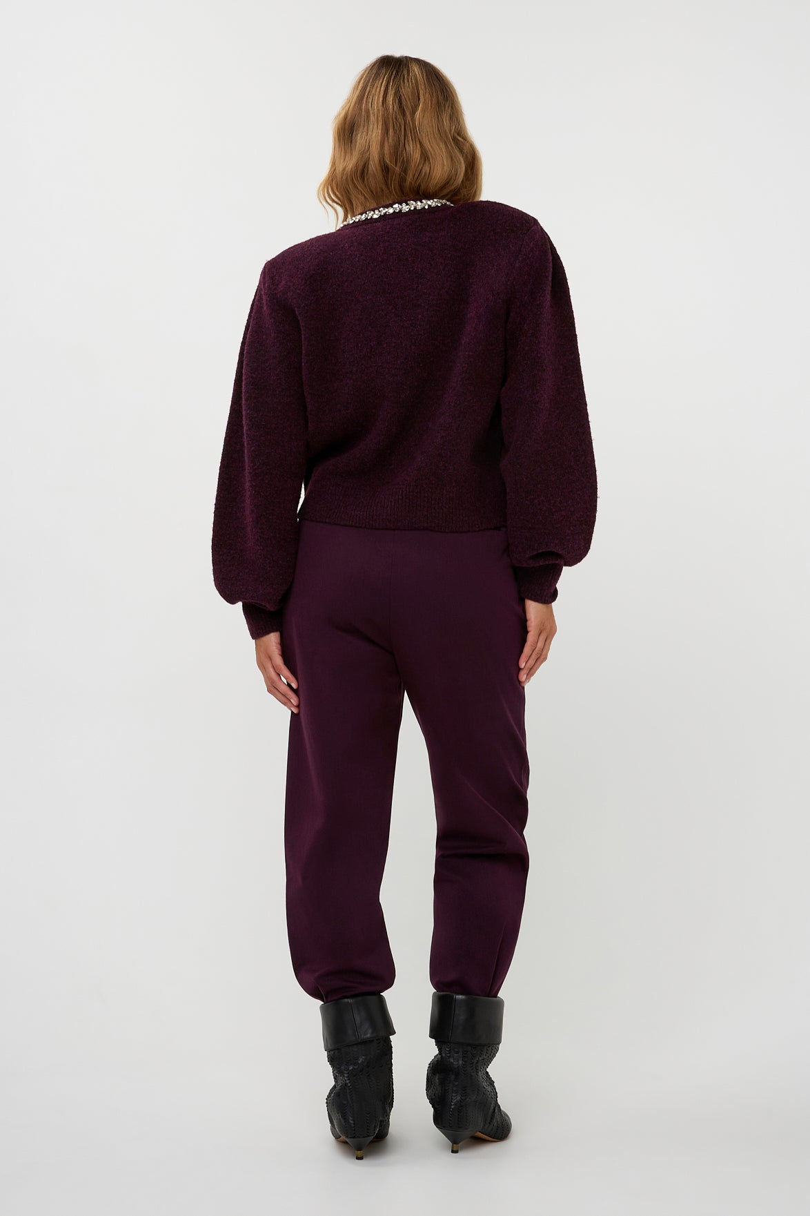 Sia knitwear | aubergine