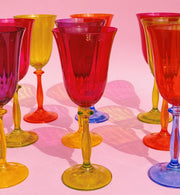 Multicoloured Wine Glass Set