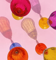 Multicoloured Wine Glass Set