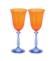 Paradise Optic Wine Glass Set of Two