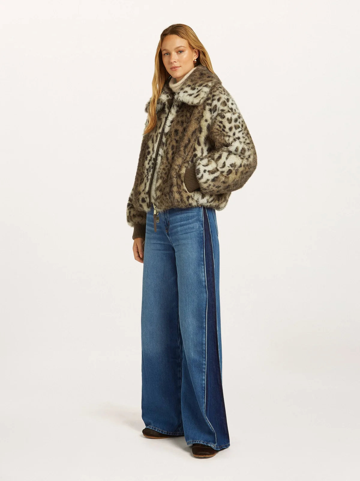 Carmela reversible jacket | khaki brown