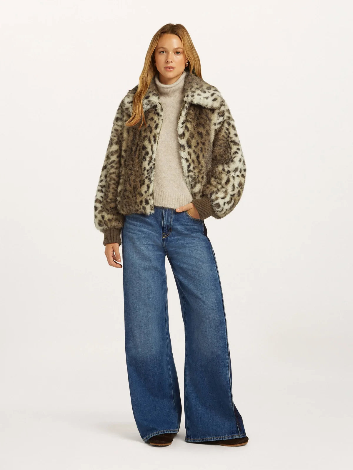 Carmela reversible jacket | khaki brown