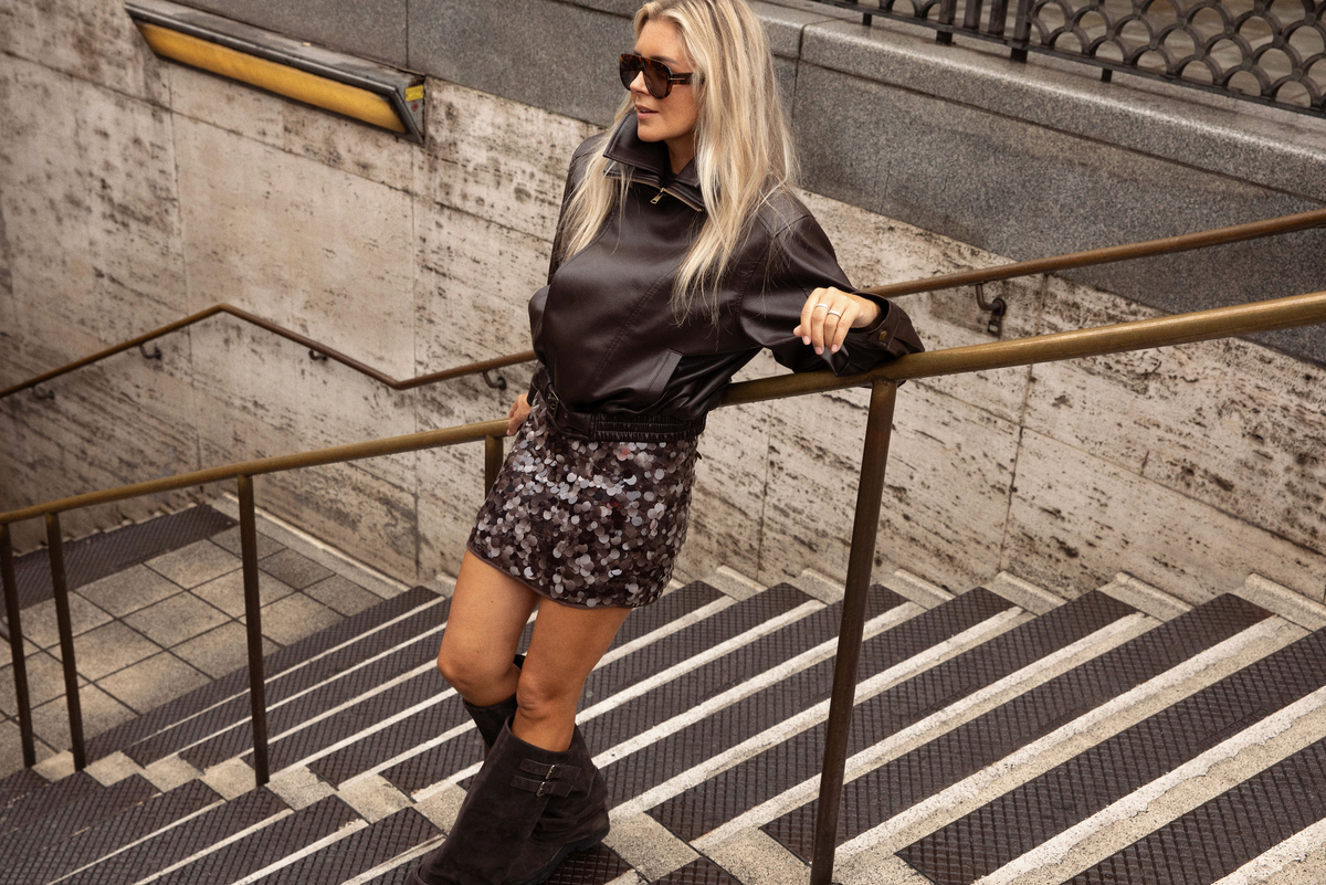 Julia sequin skirt