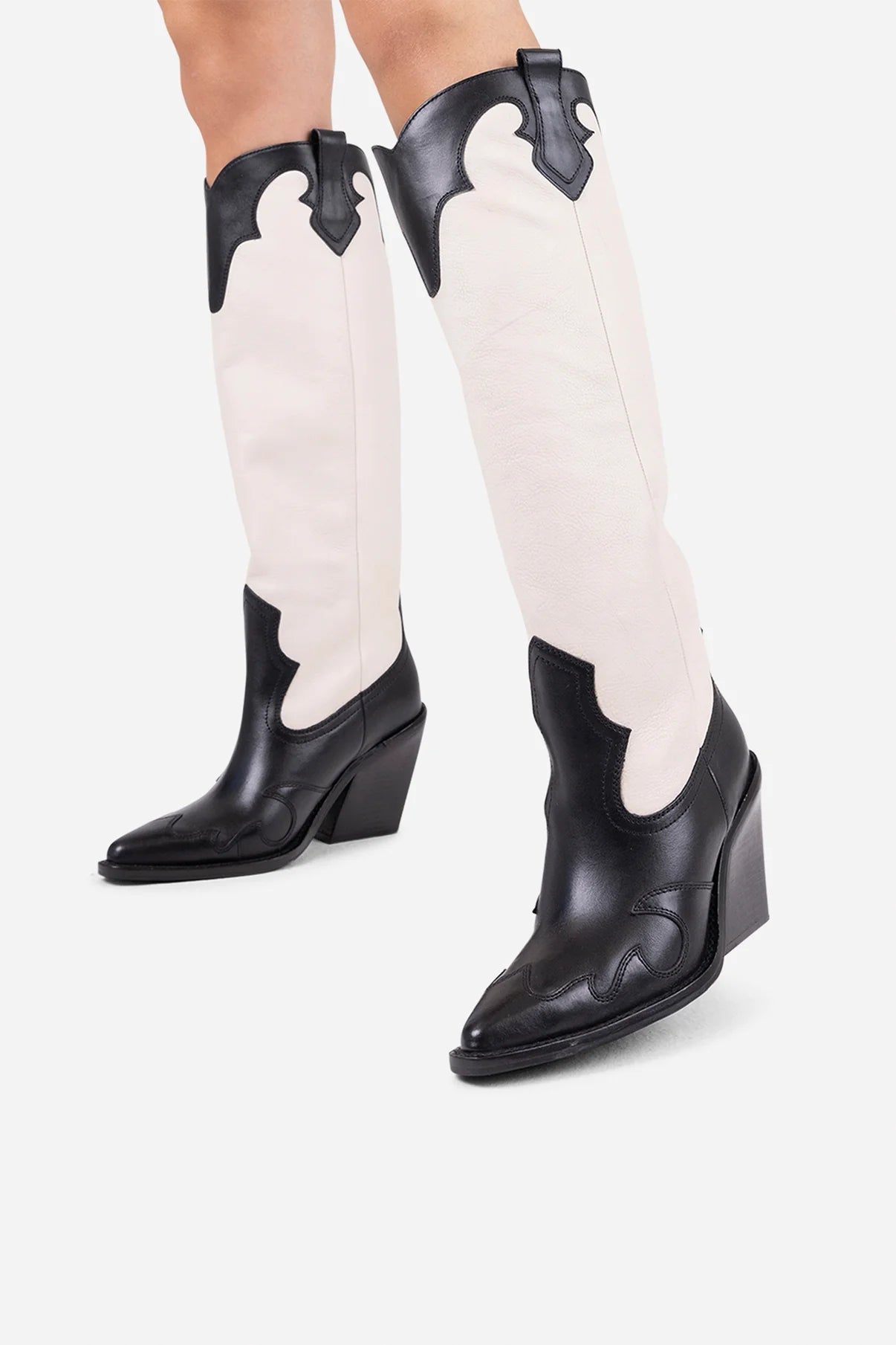New Kole boots - black/off white