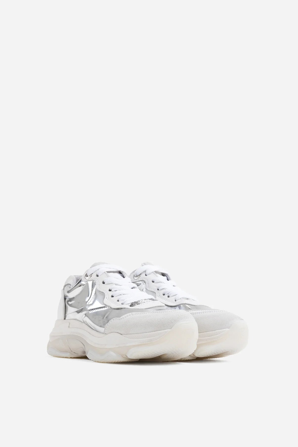 Baisley sneaker - silver/white