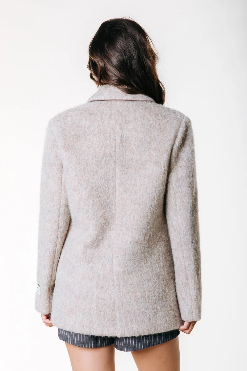 Gemma hairy blazer | beige