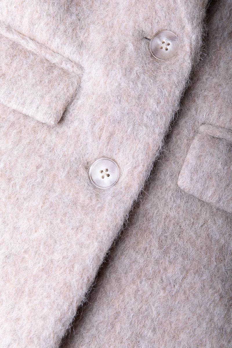 Gemma hairy blazer | beige