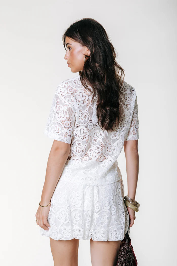 Bonny lace skirt | Off white