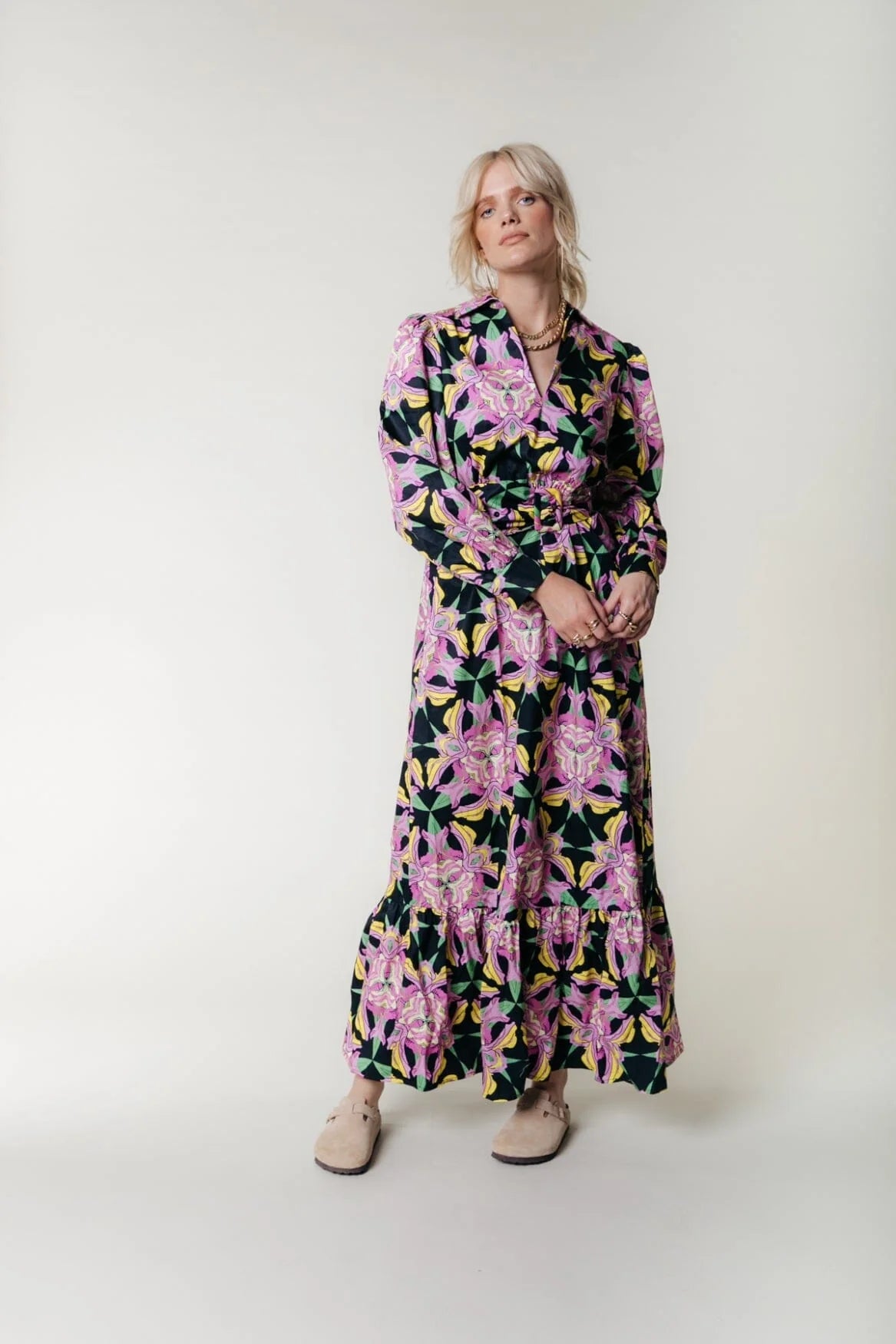 Davina Flower Maxi Dress