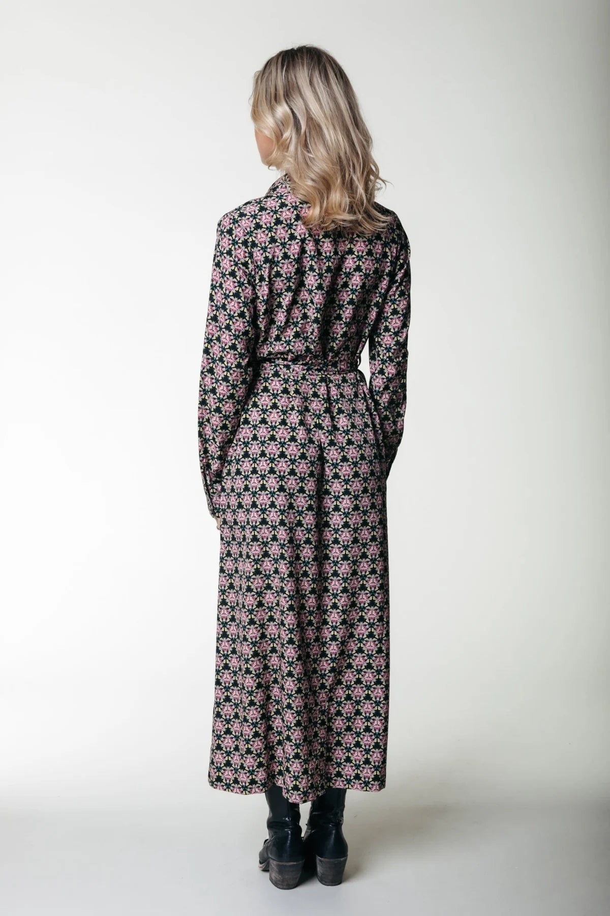 Desiree Graphic Flower Maxi Dress | Candy Pink
