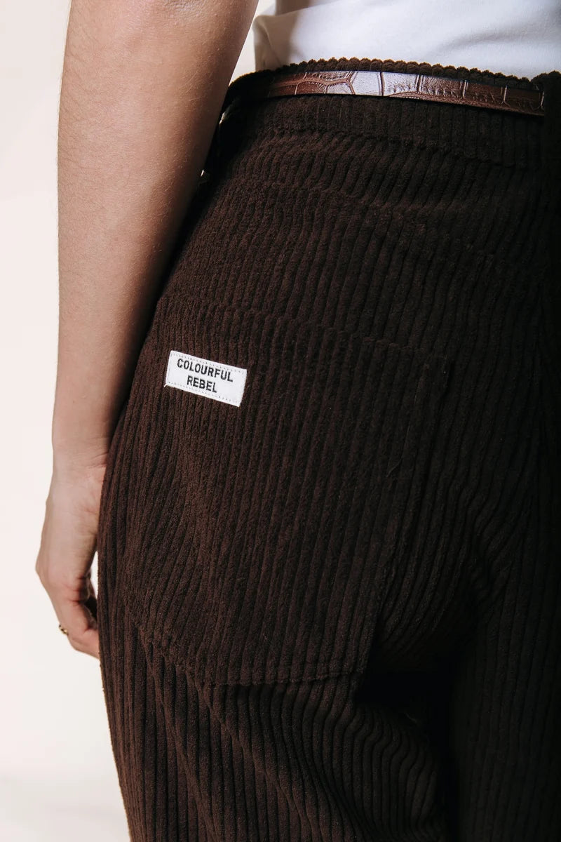 Gaias corduroy wide leg pants | brown