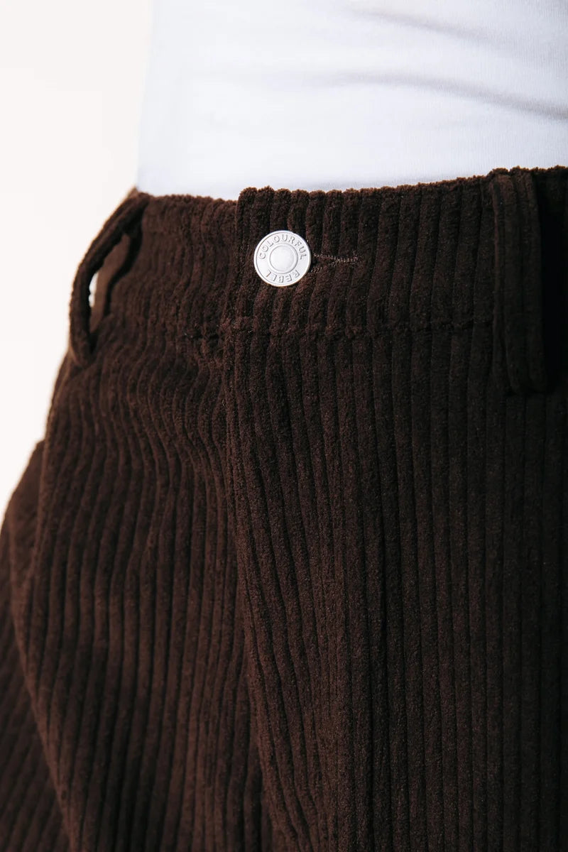 Gaias corduroy wide leg pants | brown