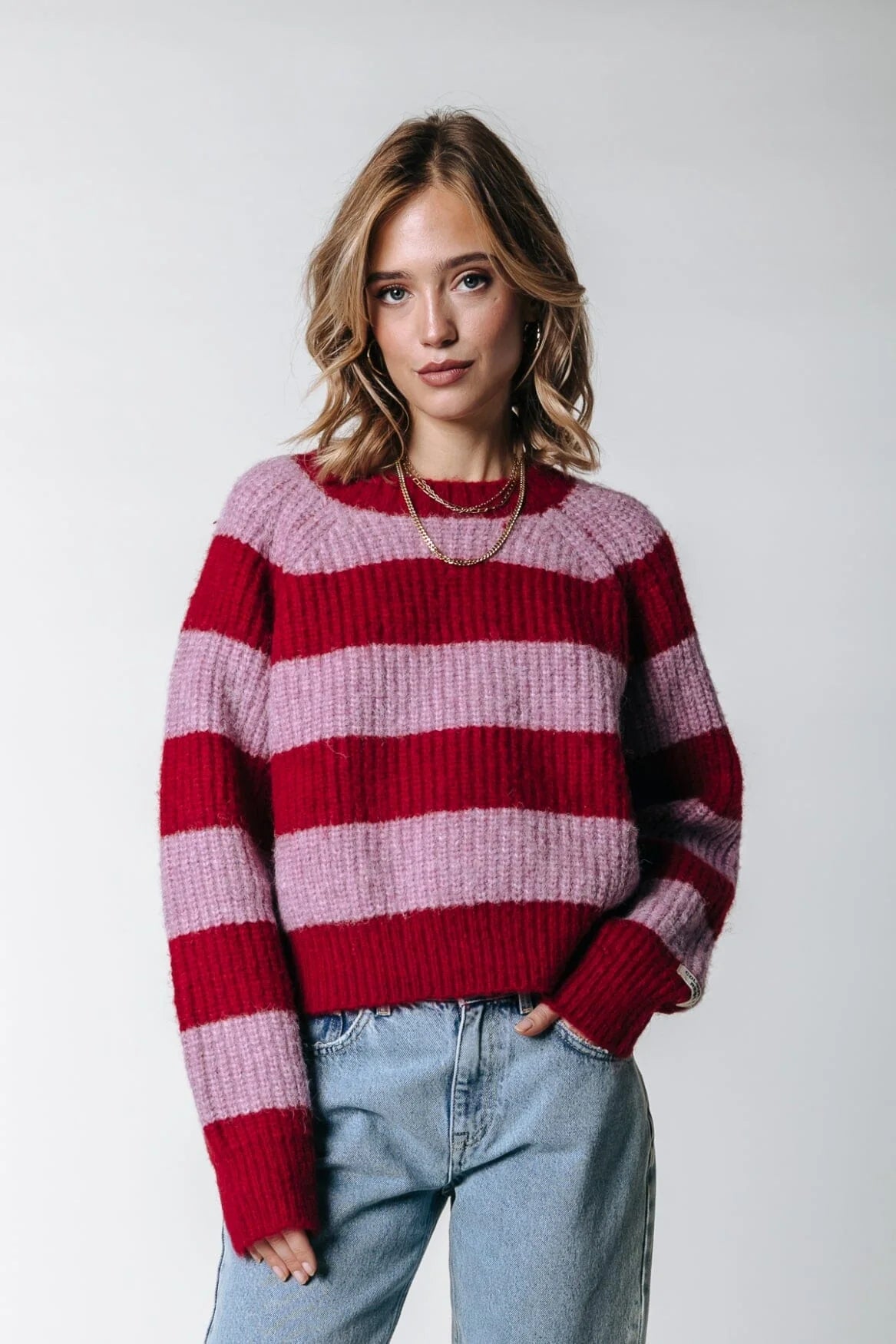 Kinza Knit - red