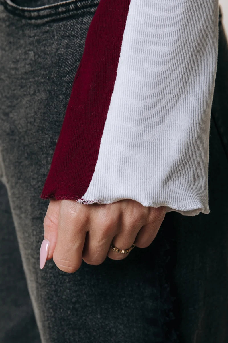 Livy roundneck top | off white