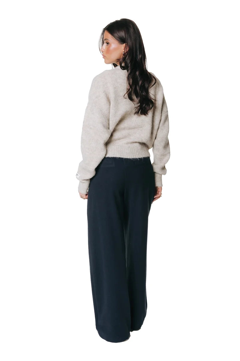 Maggy soft luxe tailored pants | navy