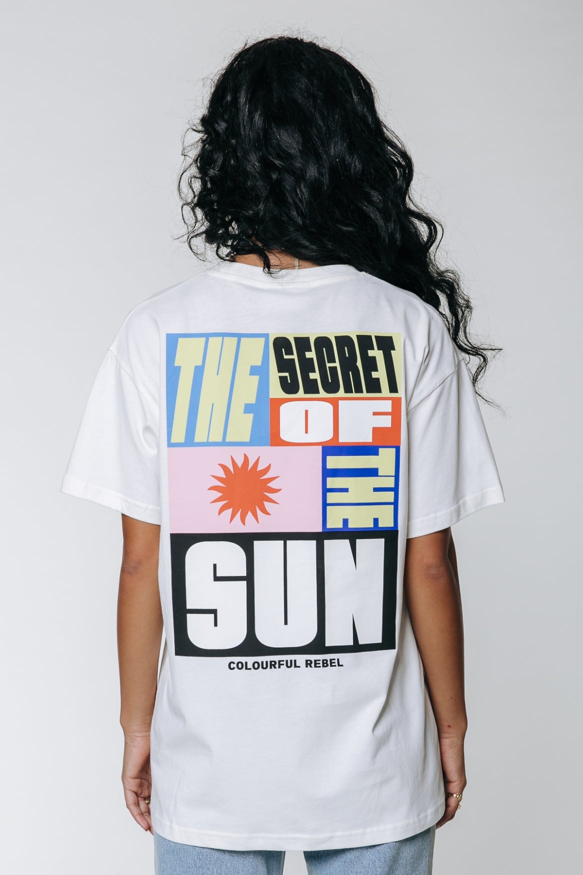 Secret Sun loose fit tee - off white