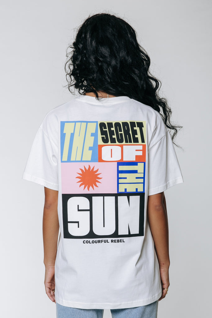 CR Secret Sun loose fit tee - off white