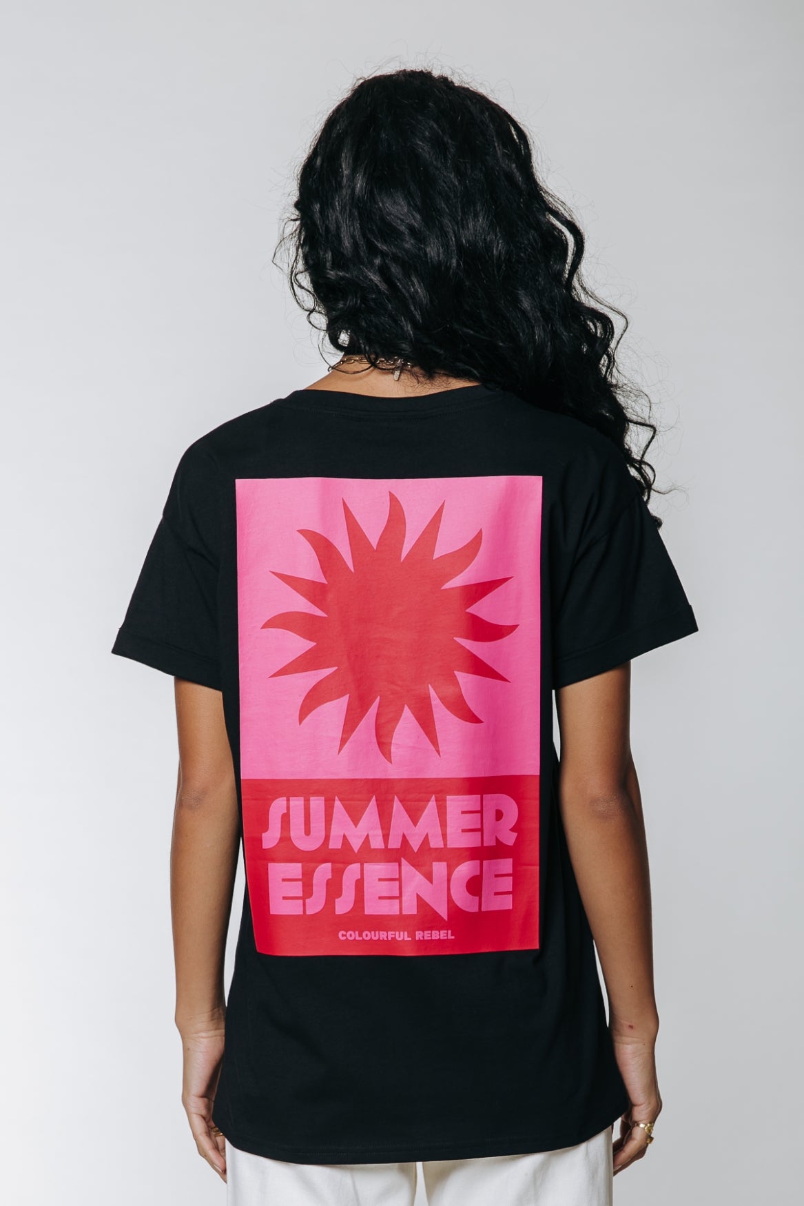 CR Summer Essence boxy tee - black