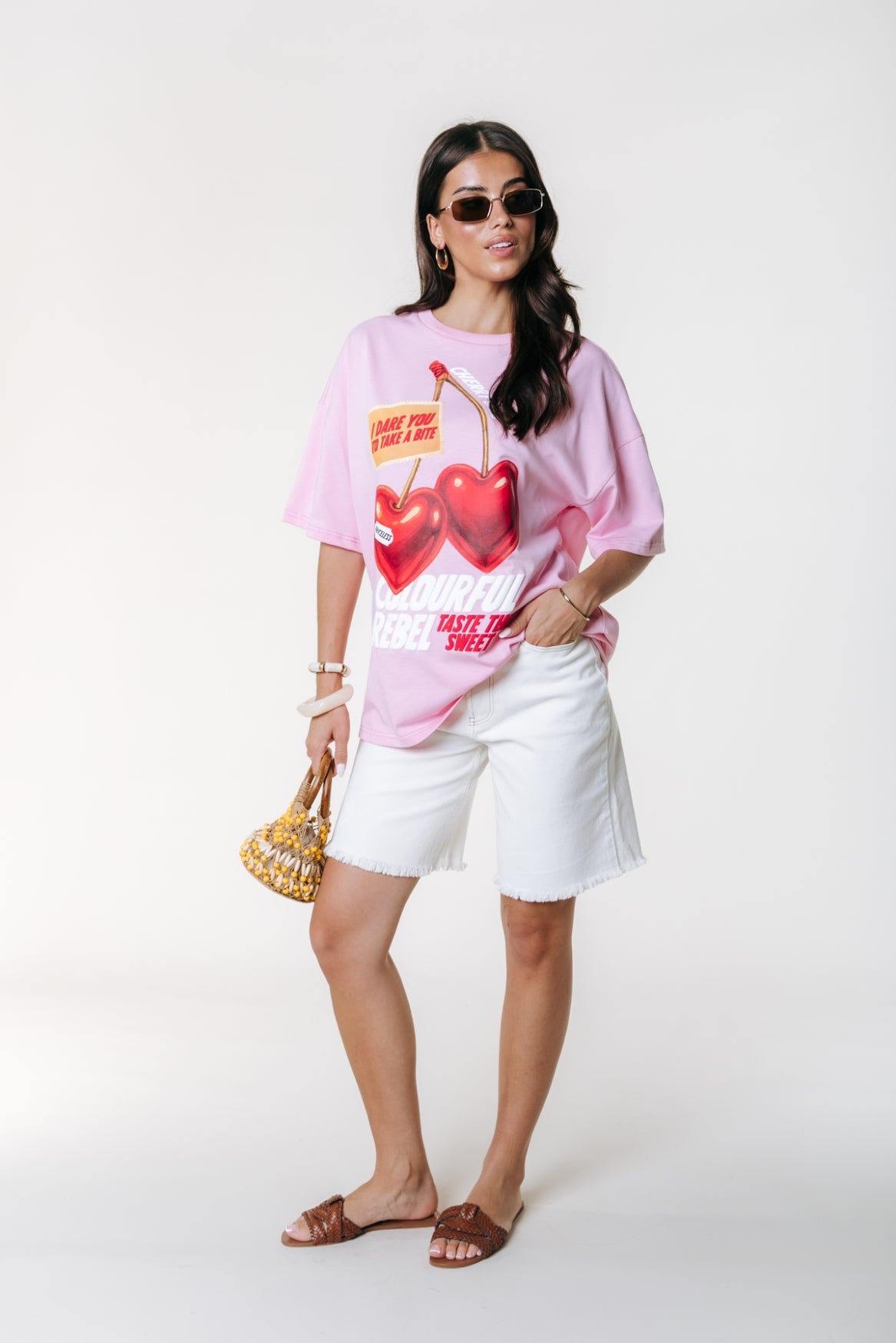 Sweet cherry tee | Fresh pink