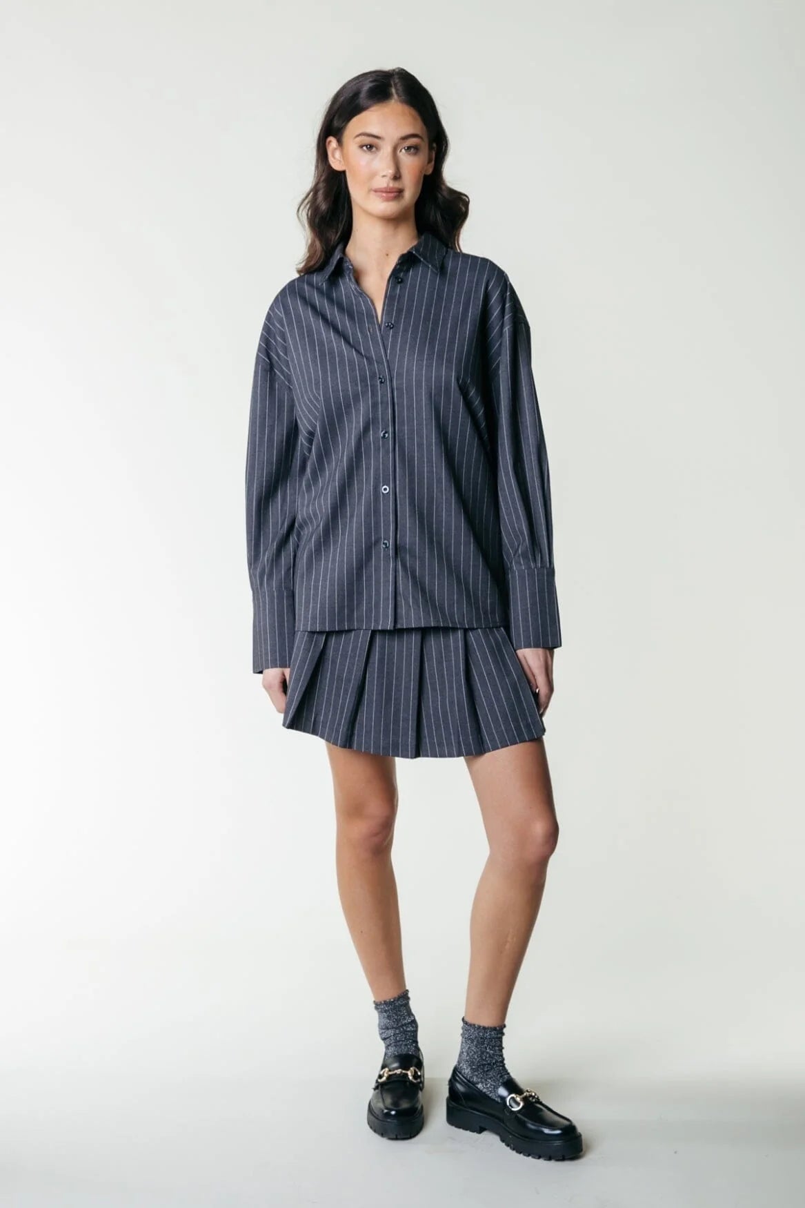 Talia pinstripe blouse