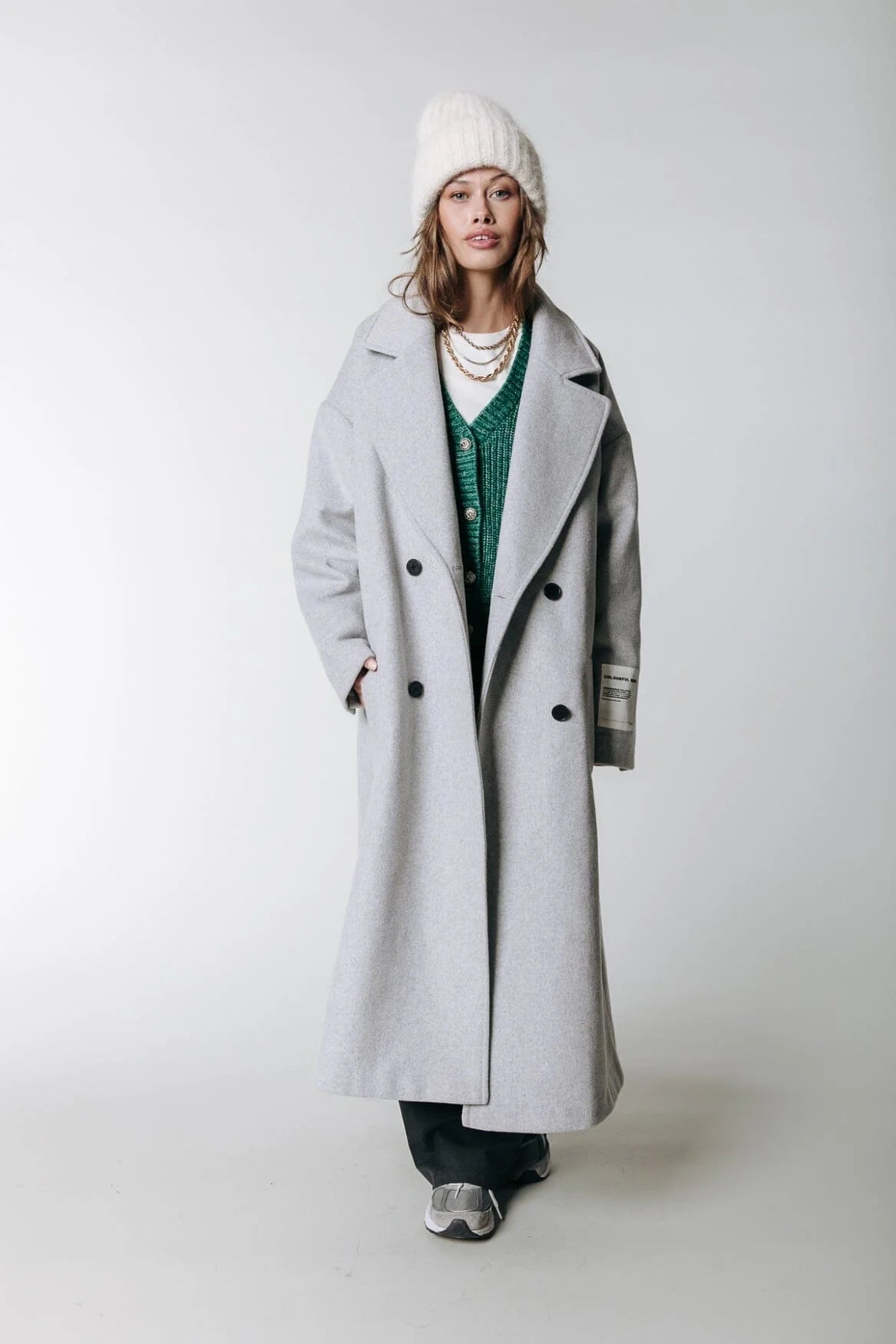 Light gray 2025 long coat