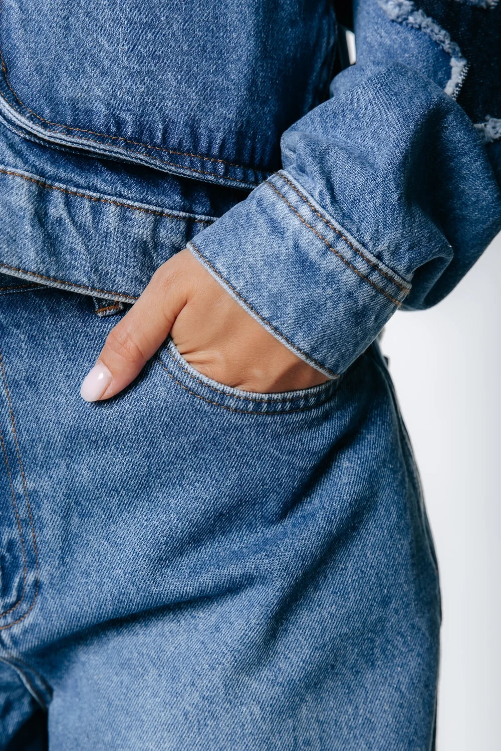 Star Wide Leg Jeans I Mid blue denim