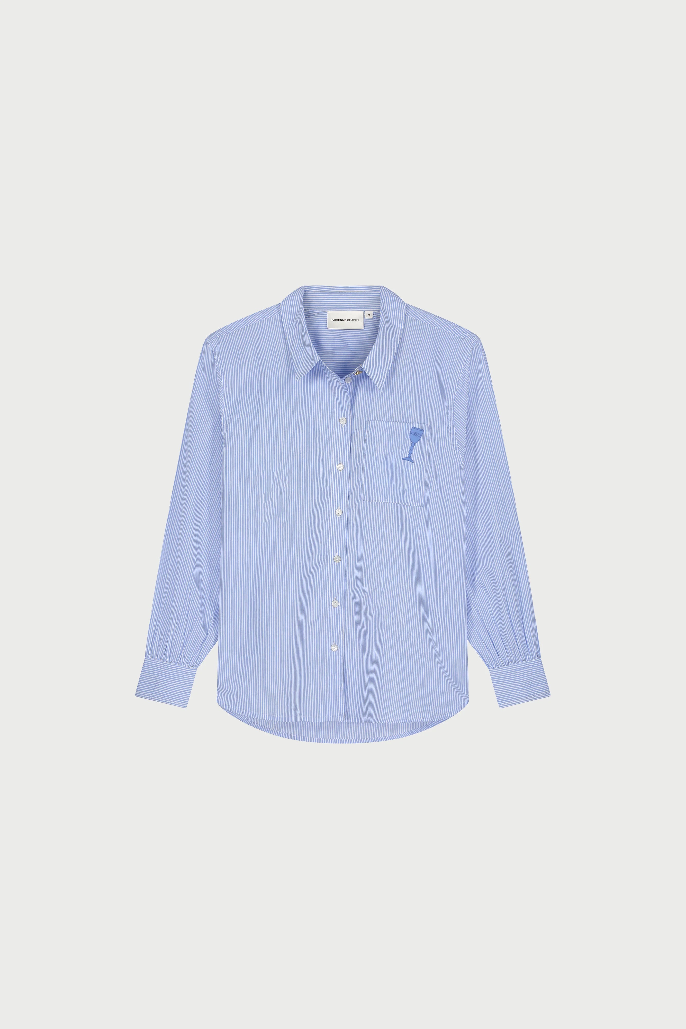 Alex blouse | pool blue