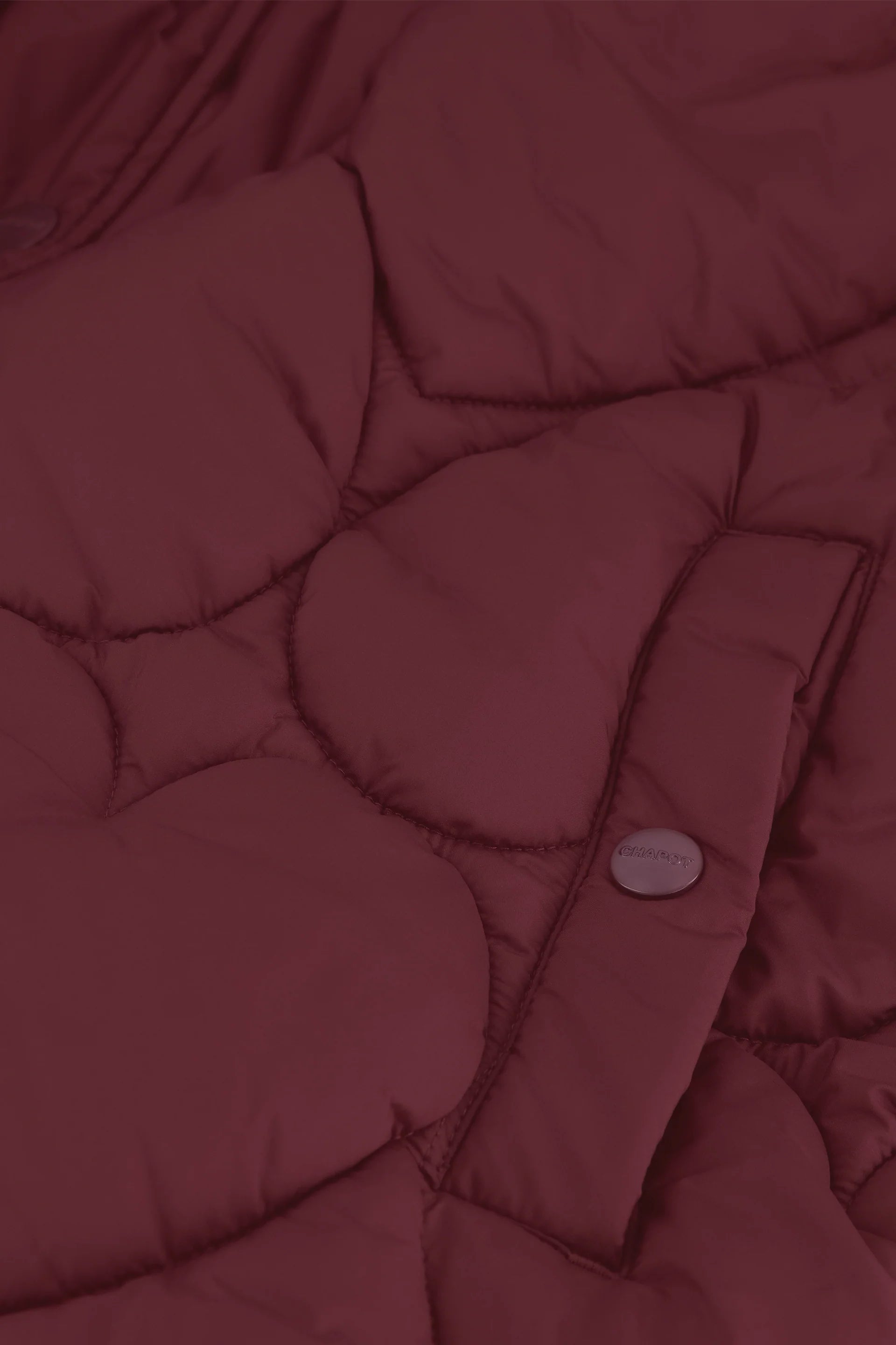 Prisca puffer short | deep burgundy