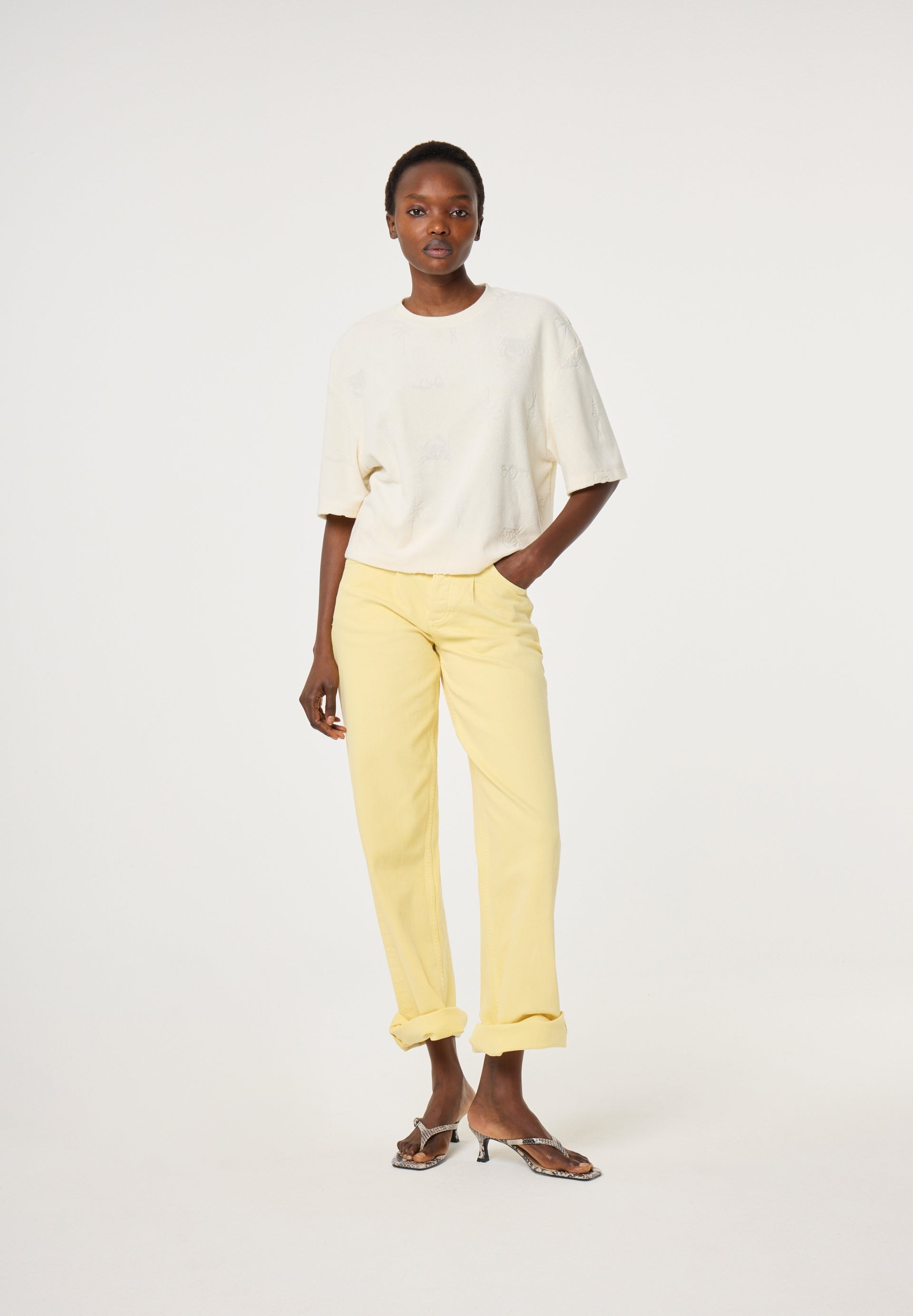 Evy t-shirt | cosy white