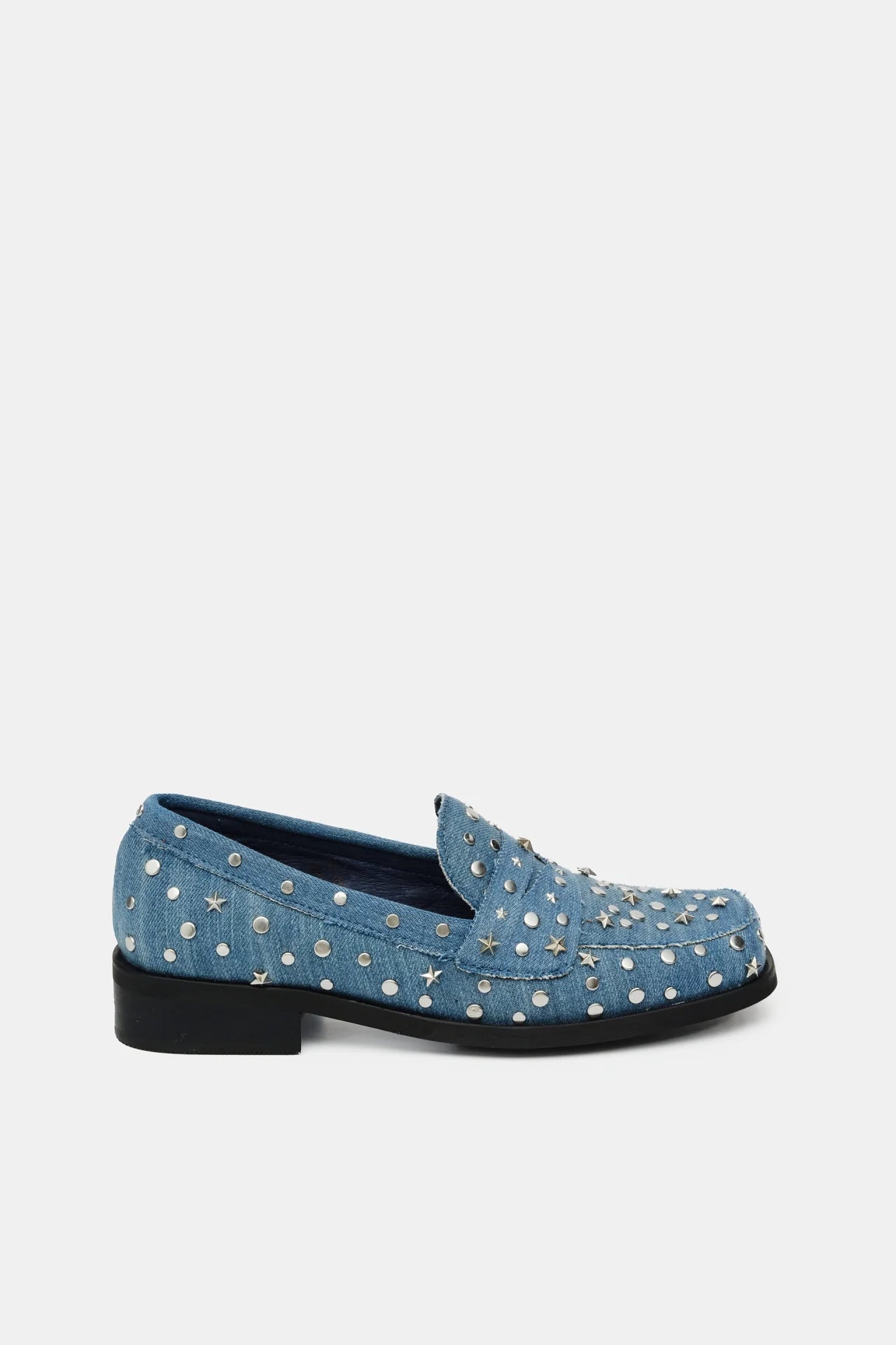 Pim studs loafers - denim