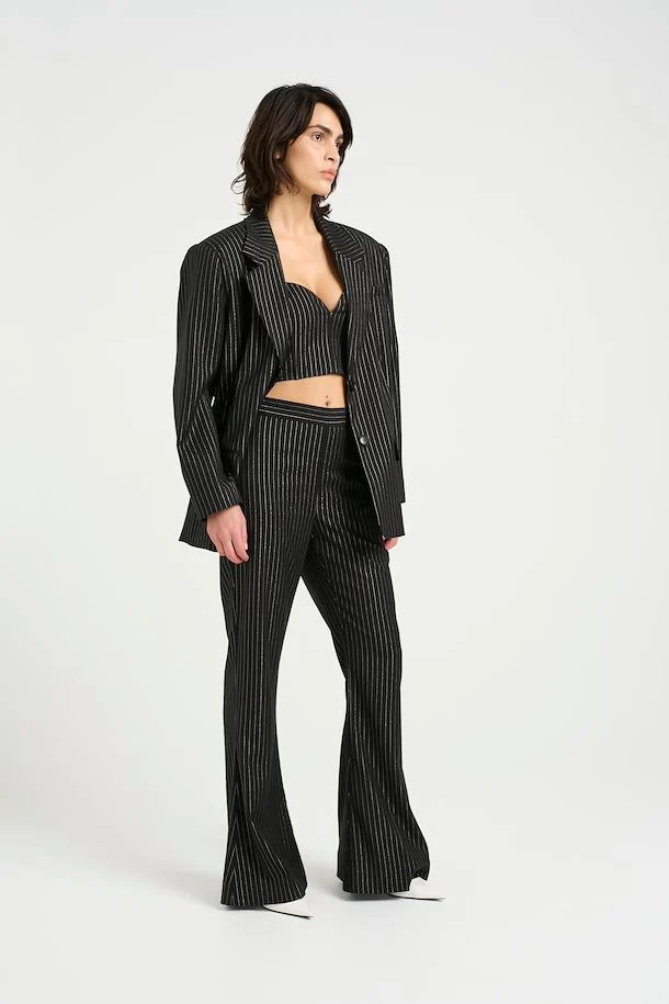 Caylina lurex pinstripe blazer