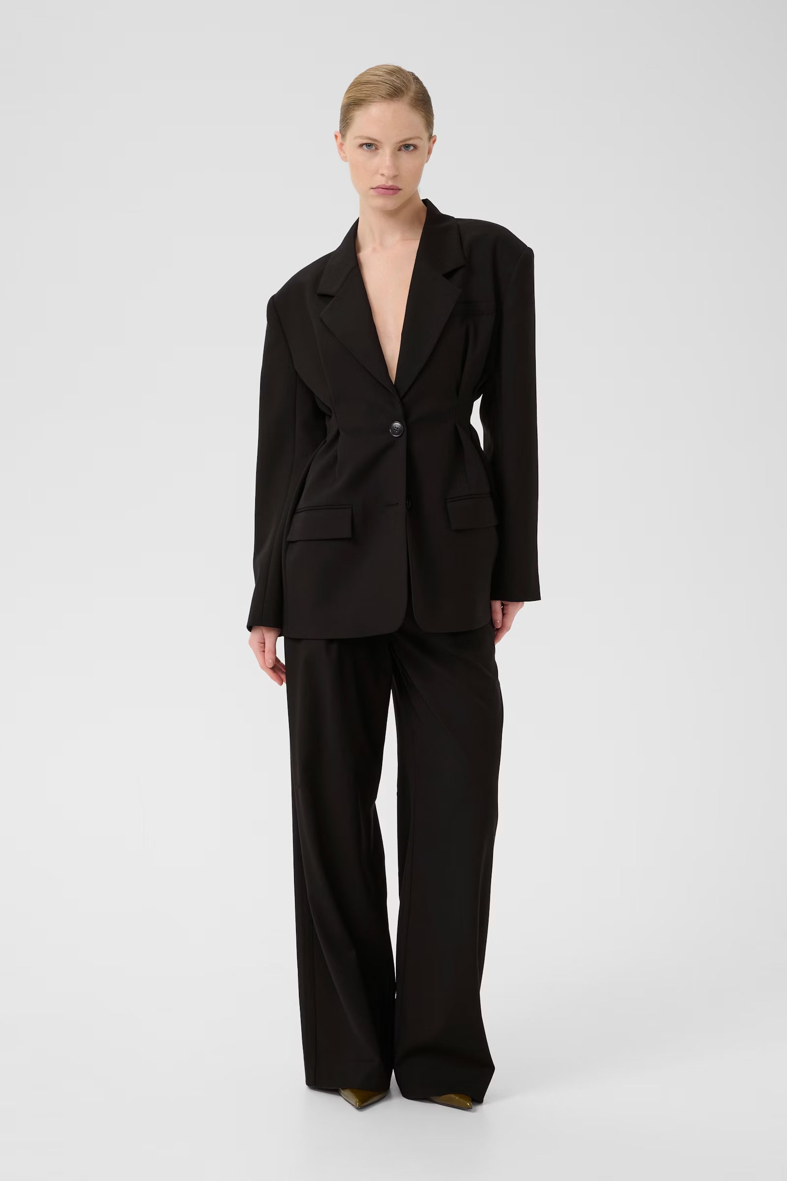 Paula waist blazer | black