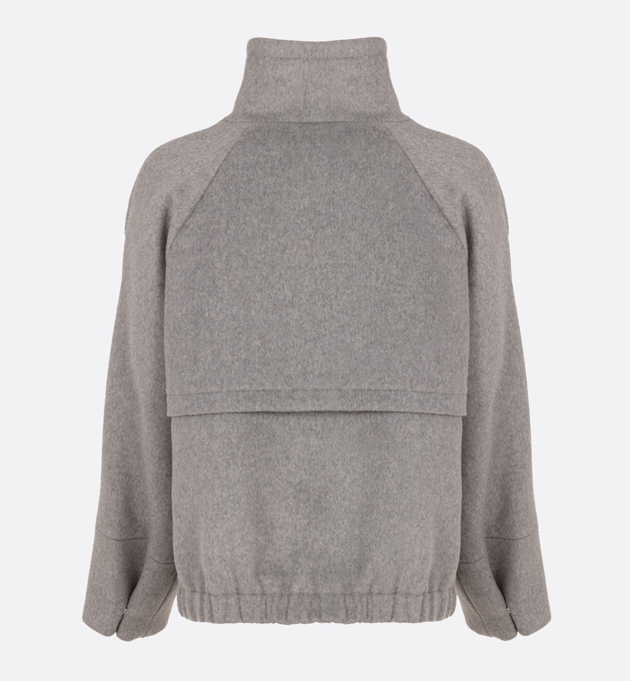 18 Wool blend pocket jacket | Grey melange