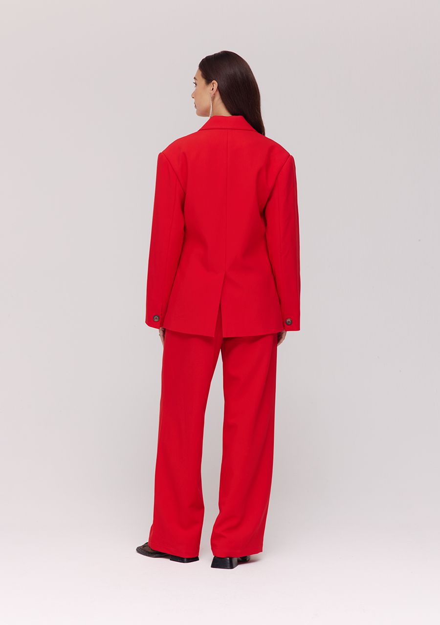 Anne blazer | poppy red