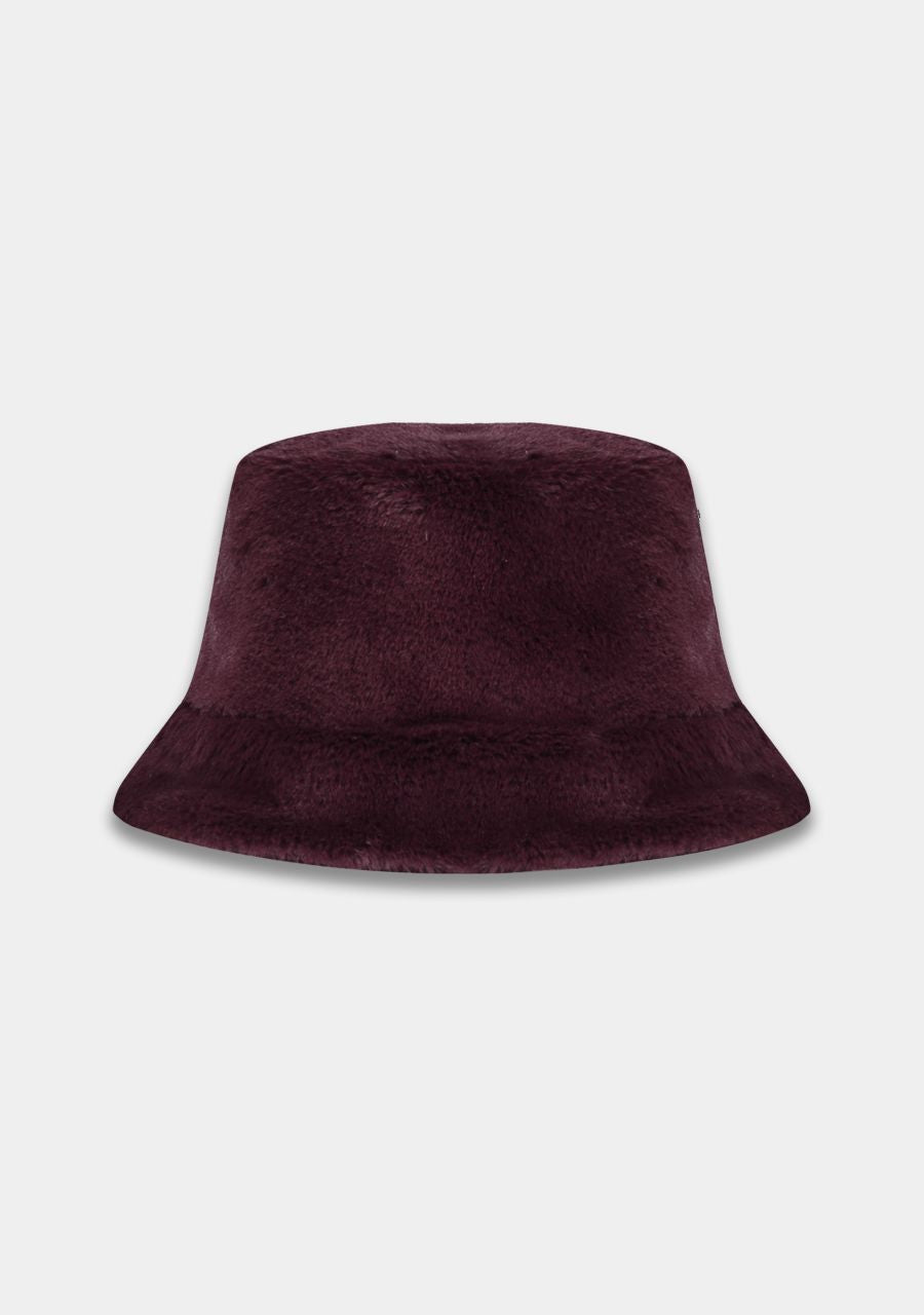 Furry hat | wine berry