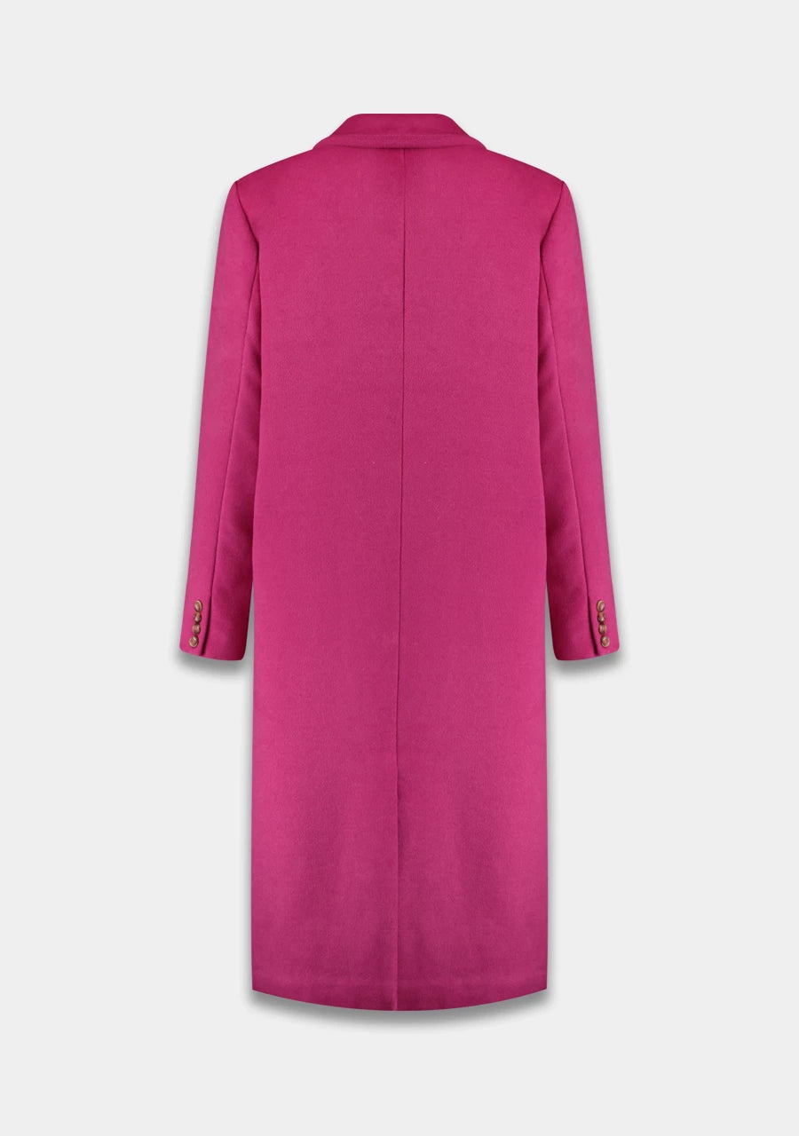 Hazel oversized coat - fuchsia