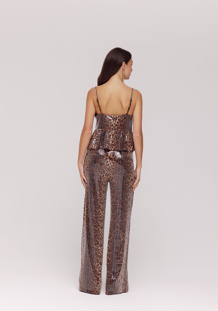 Holly sequin pants | lexie leopard
